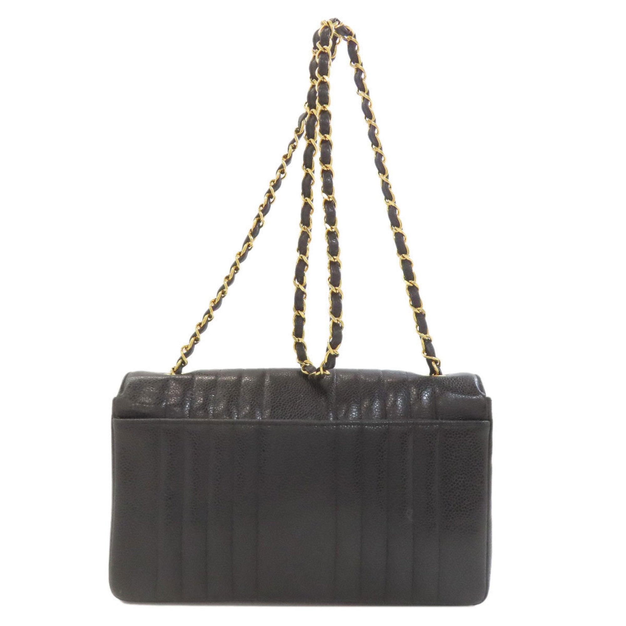 Chanel Black Leather Shoulder Bag (Pre-Owned)