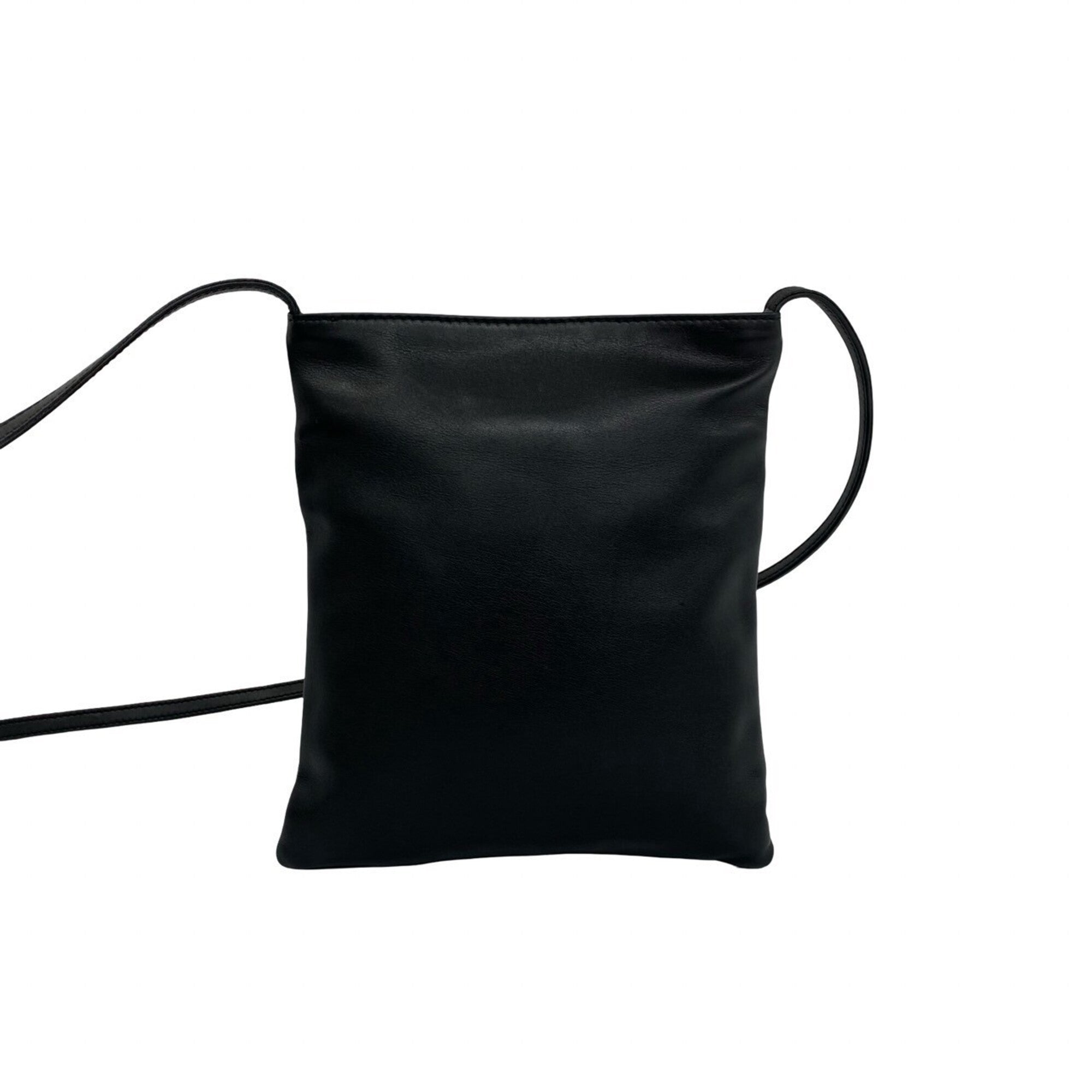 Loewe Black Leather Pochette Shoulder Bag (Pre-Owned)