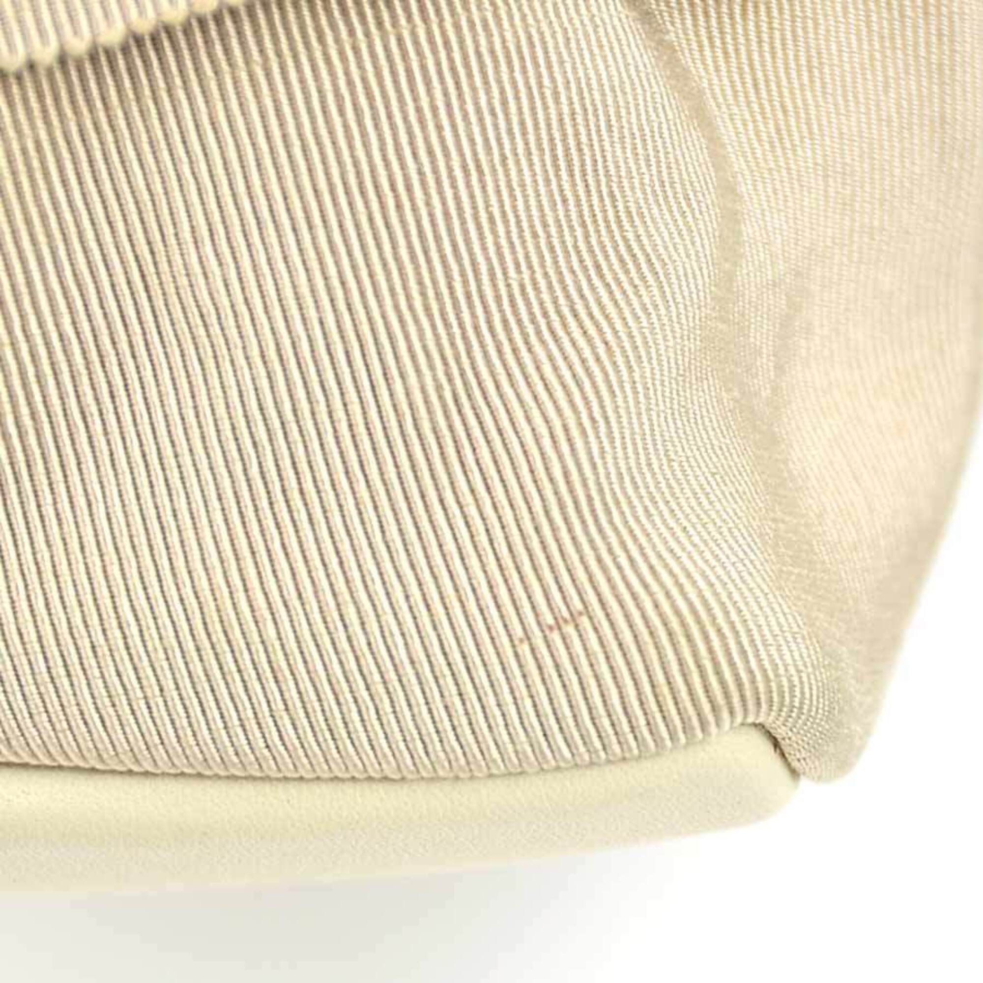 Salvatore Ferragamo Beige Canvas Leather Shoulder Bag (Pre-Owned)