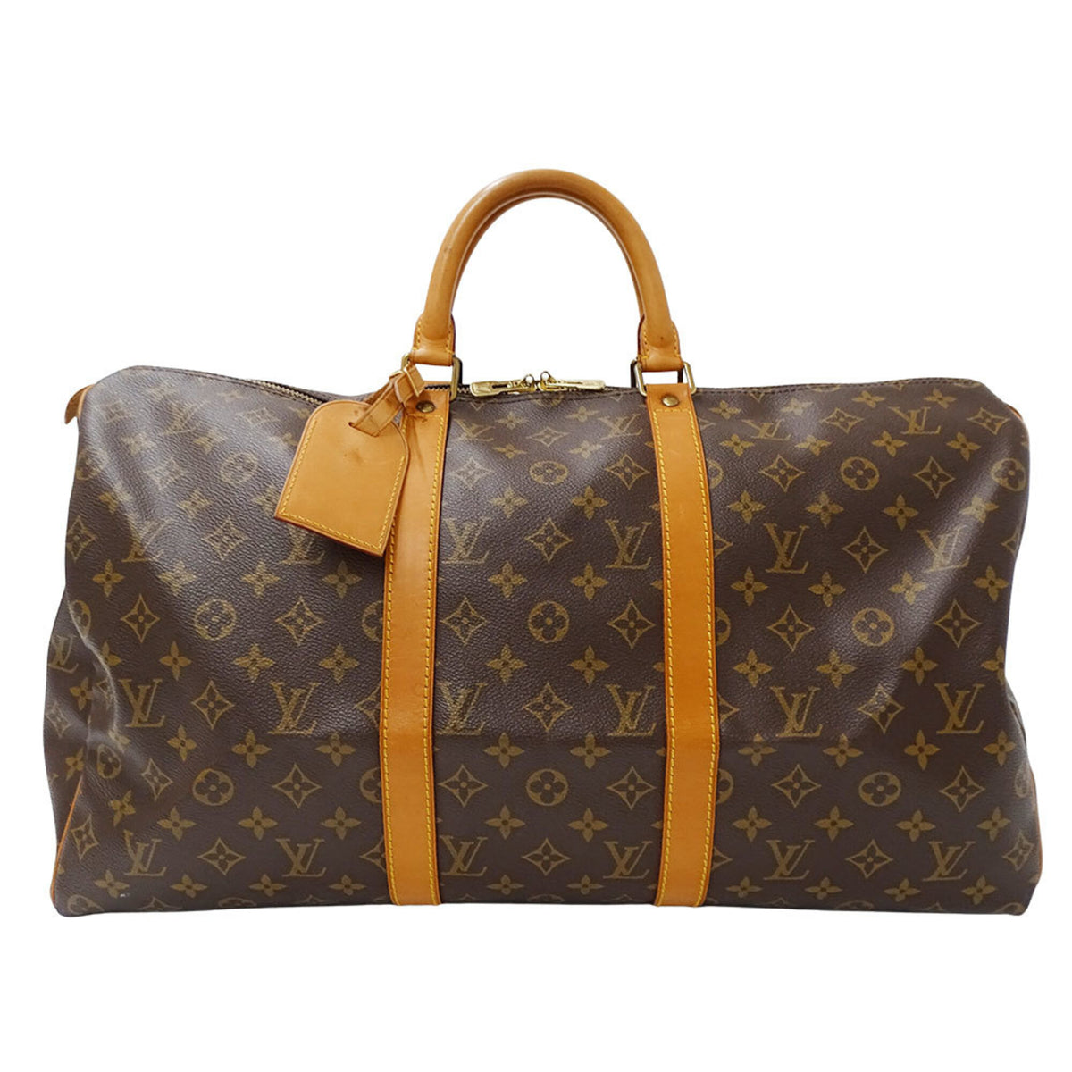 Louis Vuitton Brown Monogram Canvas Boston Bag (Pre-Owned)