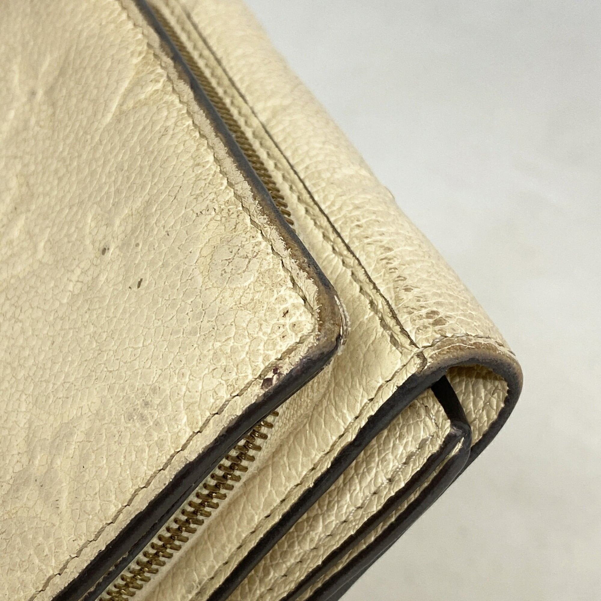 Louis Vuitton Cream Wallet (Tri-Fold) (Pre-Owned)