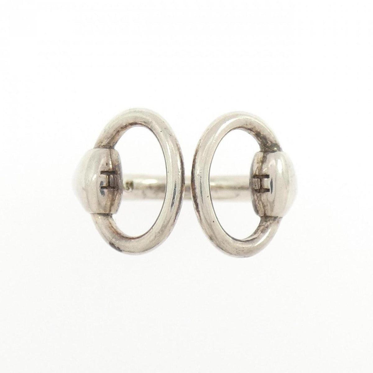 Hermes Silver Silver 925 Band Ring (Pre-Owned)