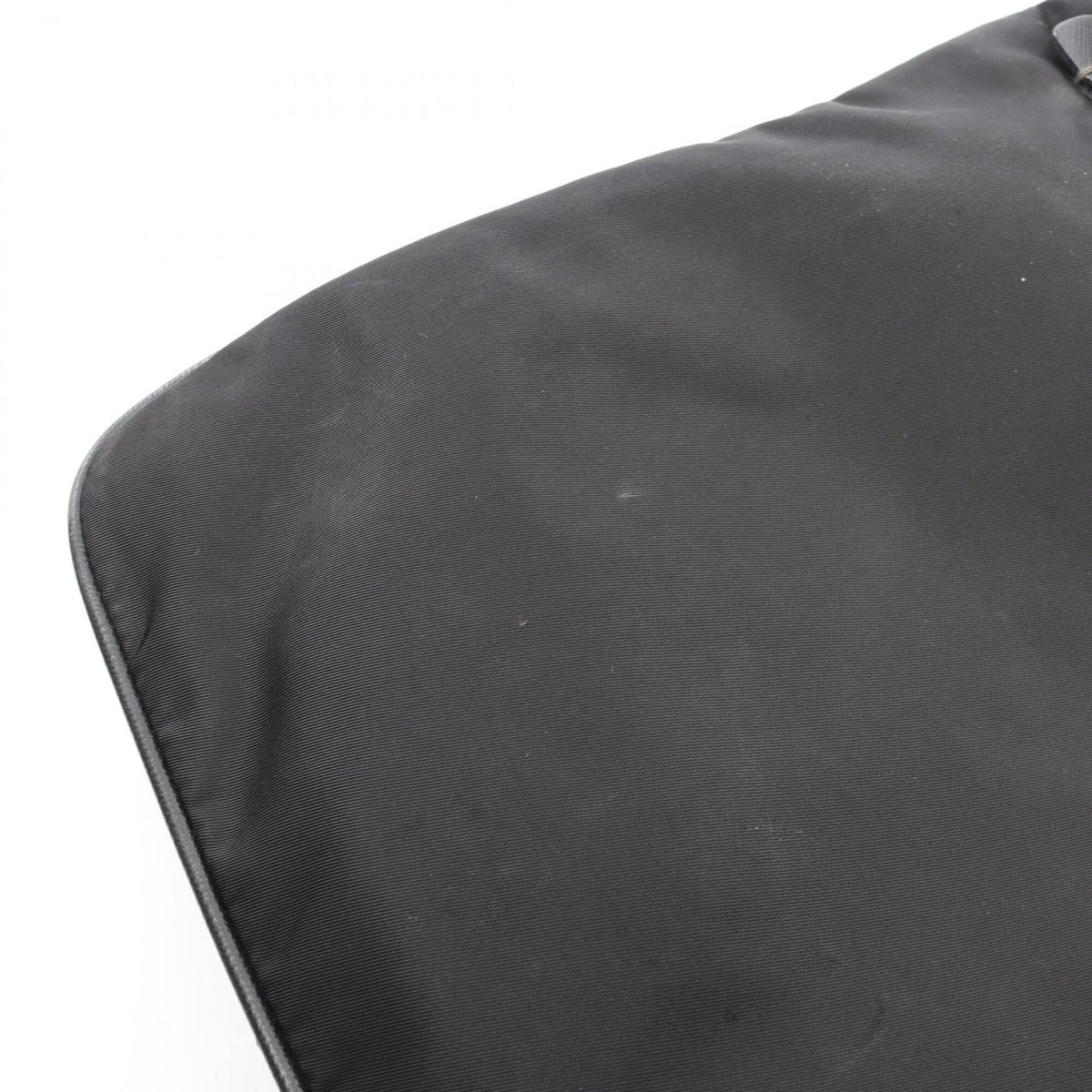 Prada Black Nylon Leather Handbag Shoulder Bag (Pre-Owned)