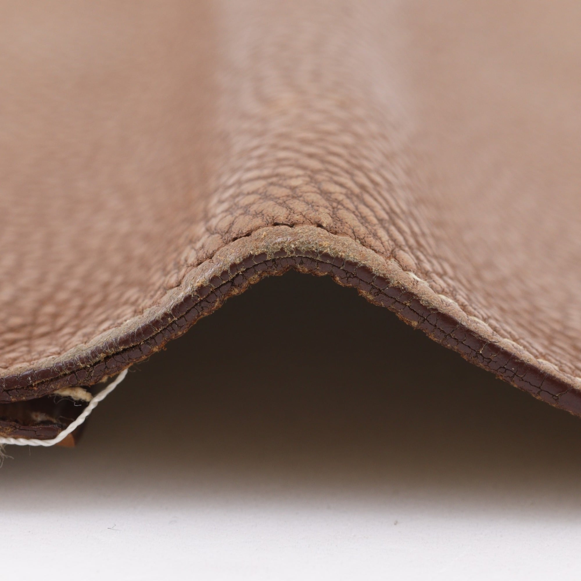 Hermes Brown Taurillon Clemence Leather Long Wallet (Bi-Fold) (Pre-Owned)