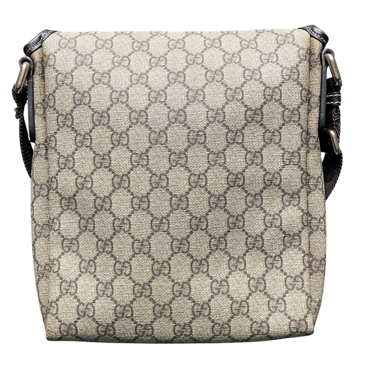 Gucci Beige Brown Pvc Leather Shoulder Bag (Pre-Owned)