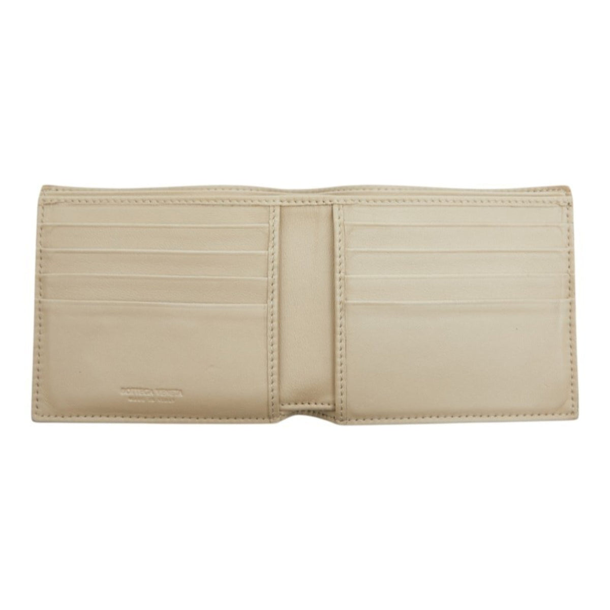 Bottega Veneta Beige Leather Wallet (Bi-Fold) (Pre-Owned)