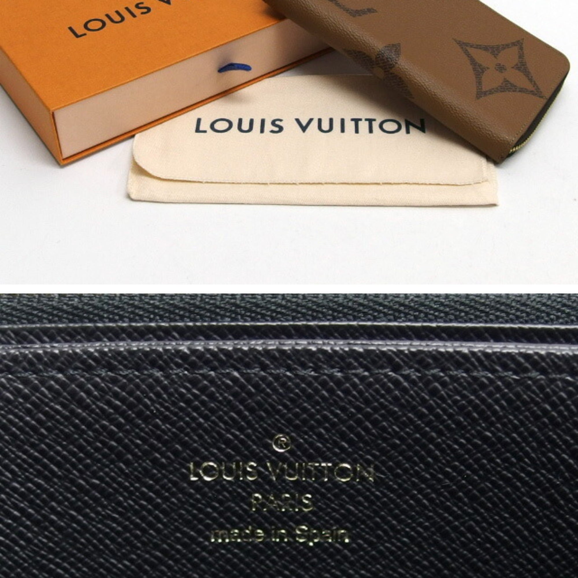 Louis Vuitton Brown Monogram Reverse Long Wallet (Bi-Fold) (Pre-Owned)