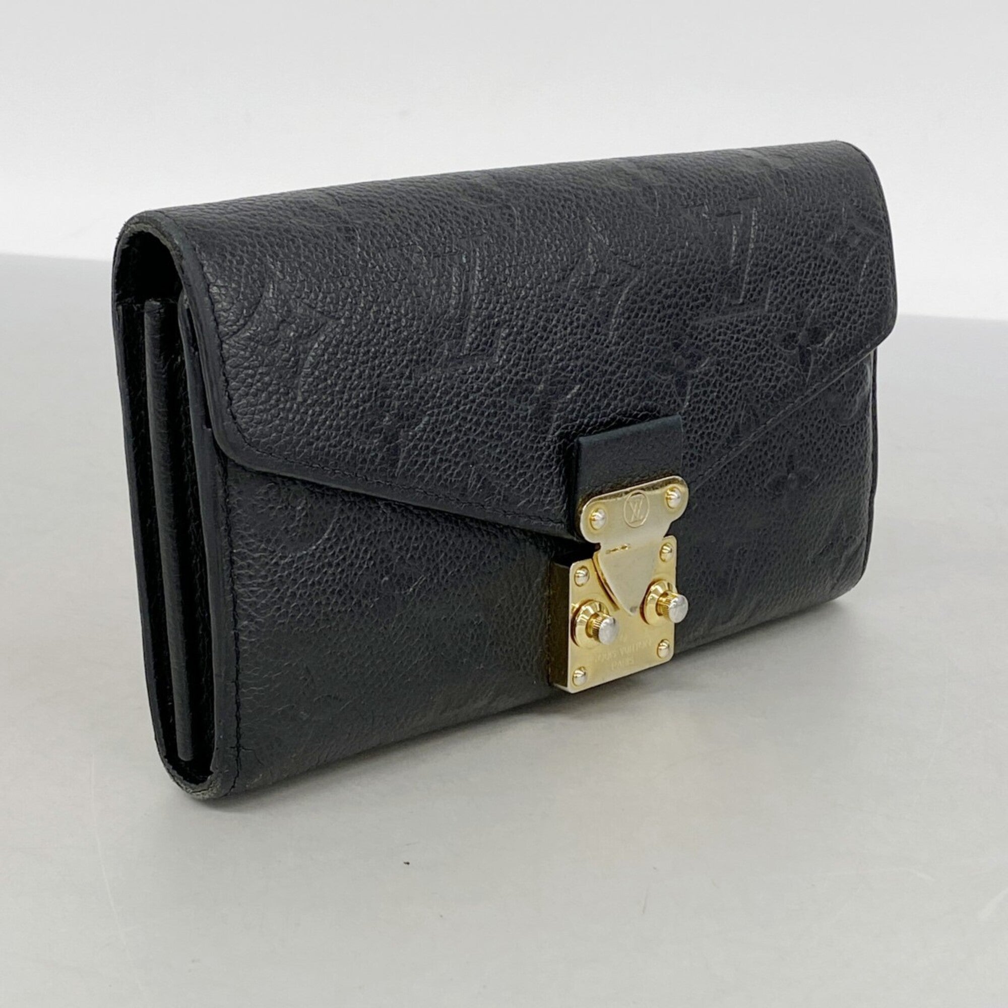 Louis Vuitton Noir Long Wallet (Bi-Fold) (Pre-Owned)