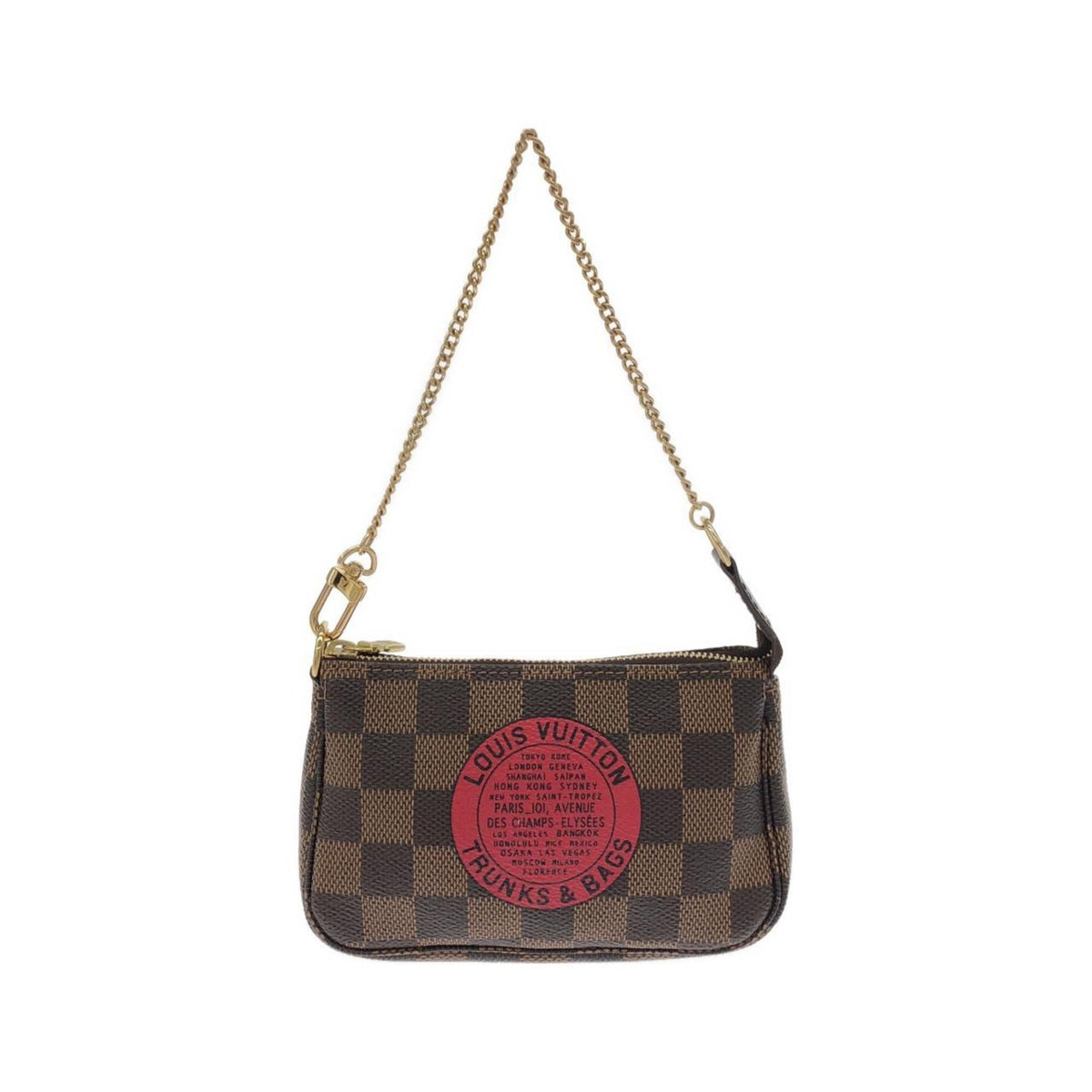 Louis Vuitton Brown Coated Canvas Pochette Pouch (Pre-Owned)