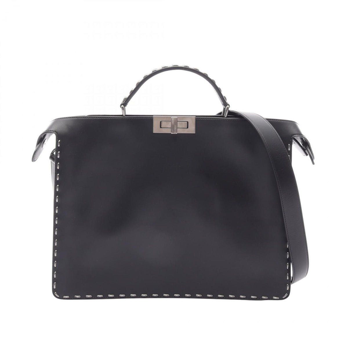 Fendi Black Leather Handbag (Pre-Owned)
