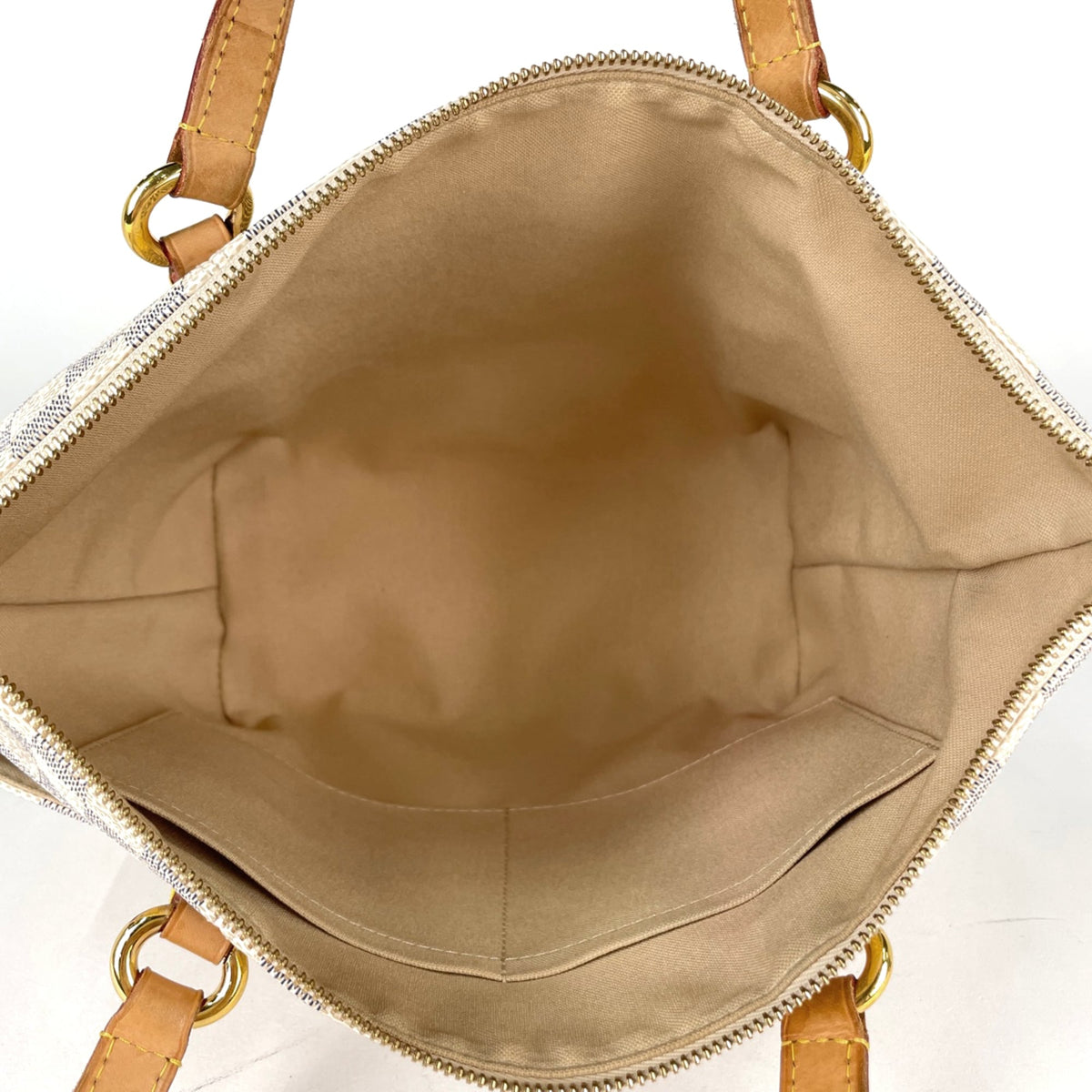 Louis Vuitton White Damier Azur Shoulder Bag Tote Bag (Pre-Owned)