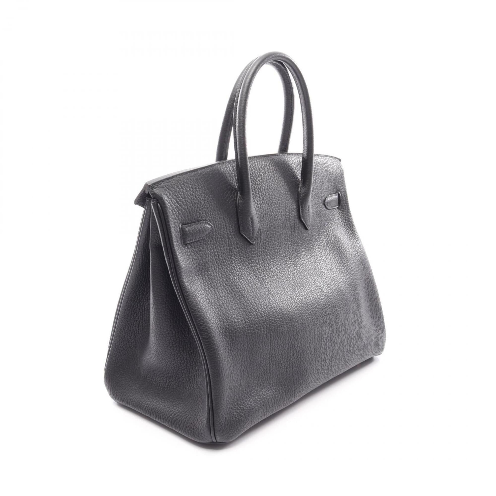 Hermes Black Ardennes Leather Leather Handbag (Pre-Owned)