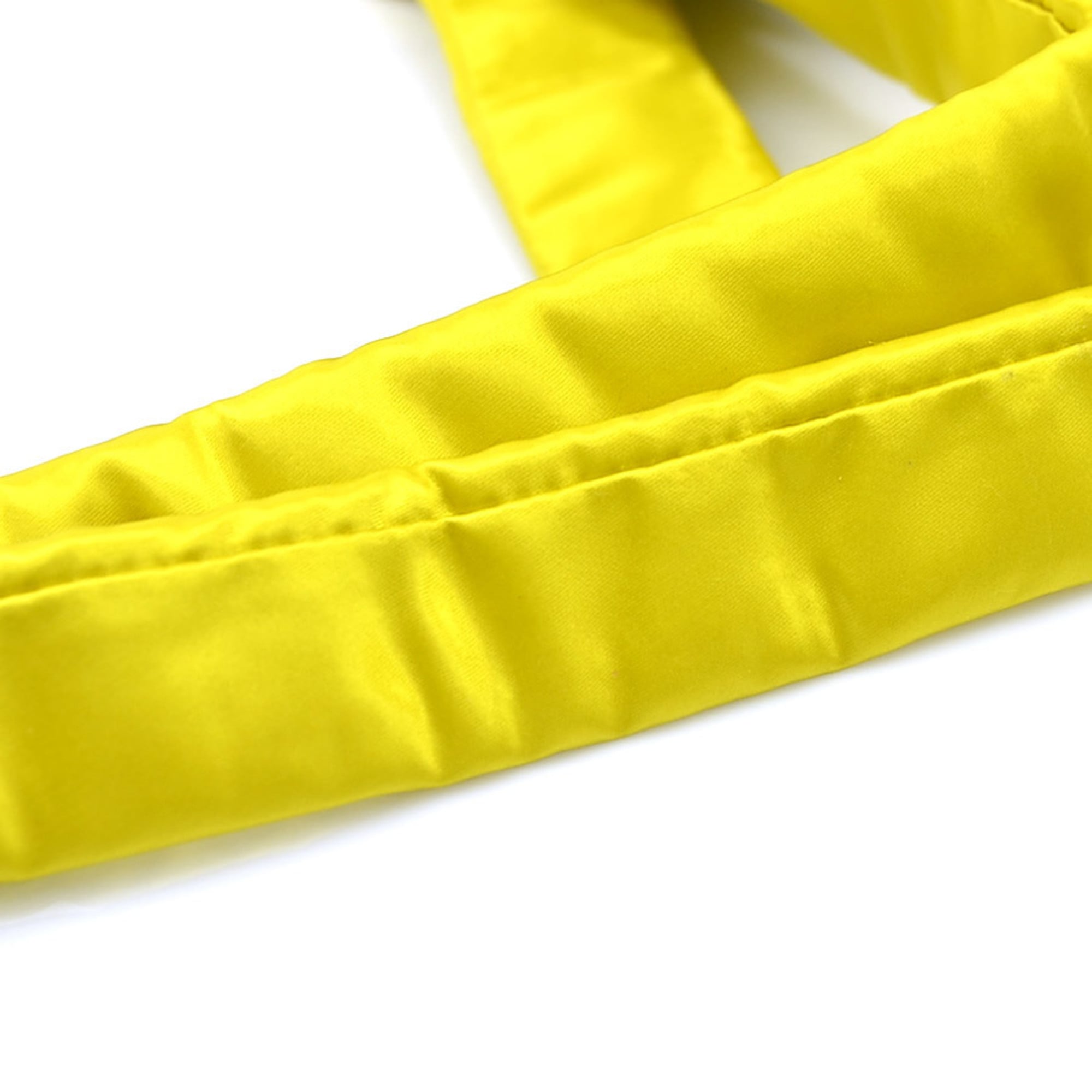 Bottega Veneta Yellow Satin Sling Bag (Pre-Owned)