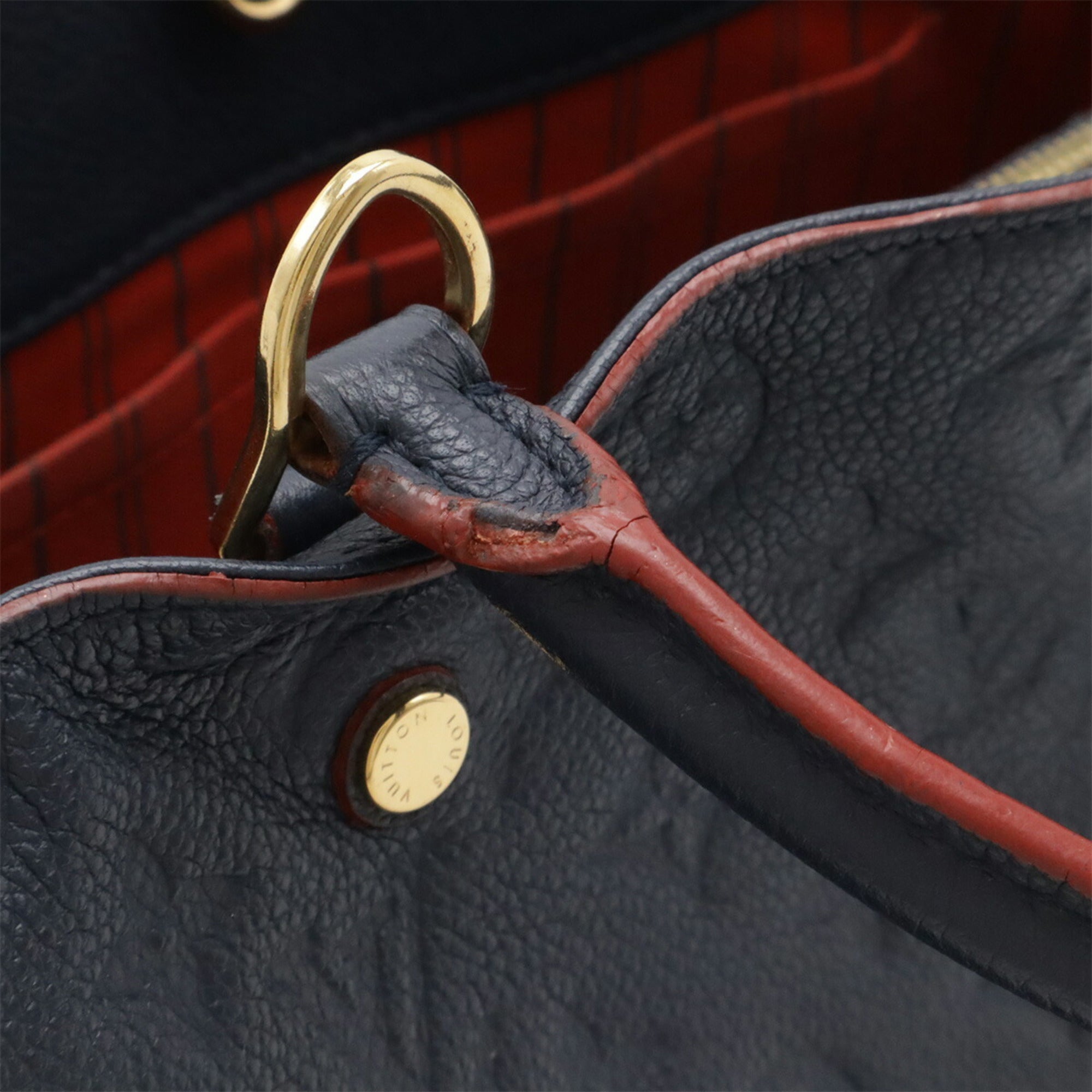 Louis Vuitton Marine Rouge Monogram Empreinte Leather Handbag Shoulder Bag (Pre-Owned)