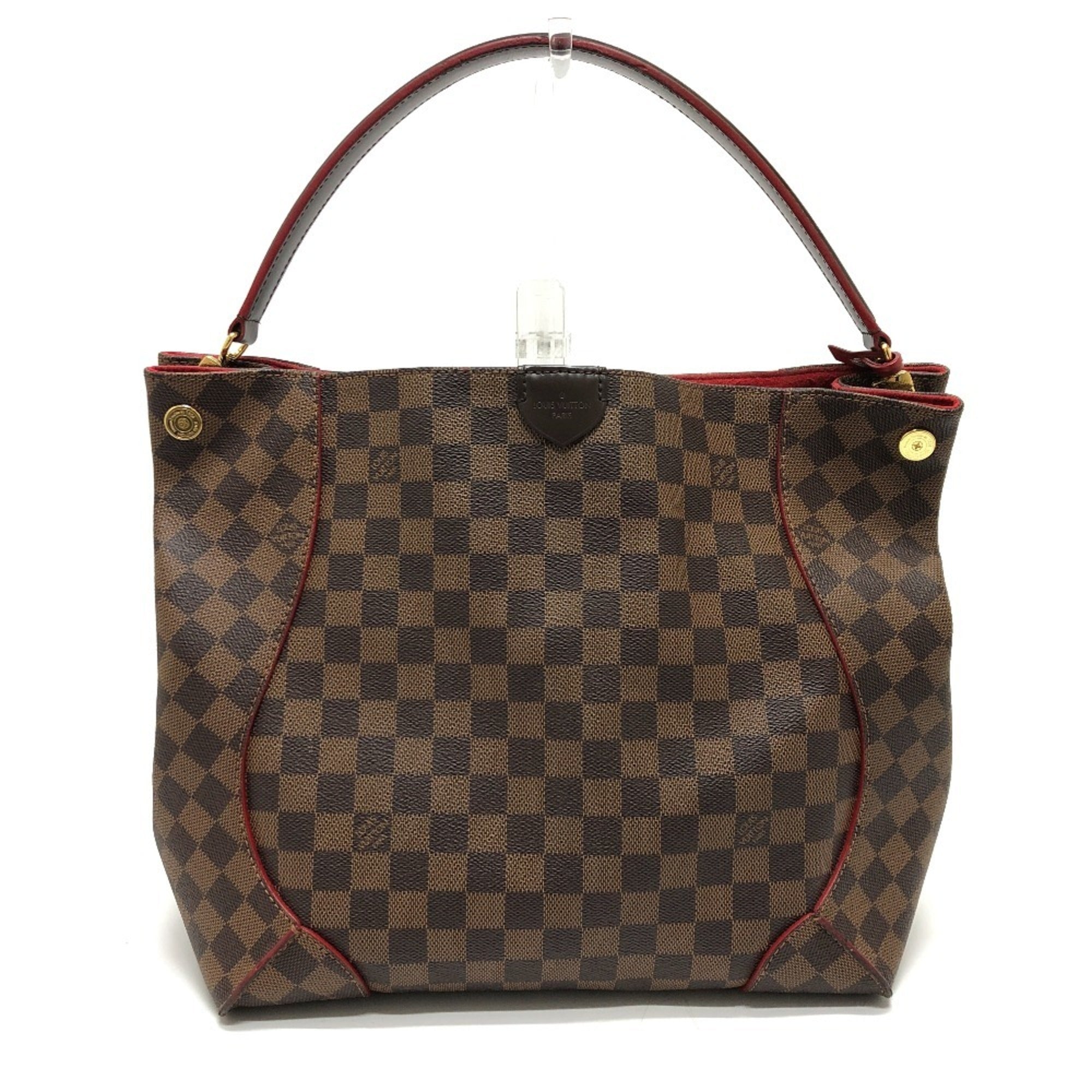 Louis Vuitton Black Brown Damier Canvas Galle Damier Canvas Shoulder Bag (Pre-Owned)