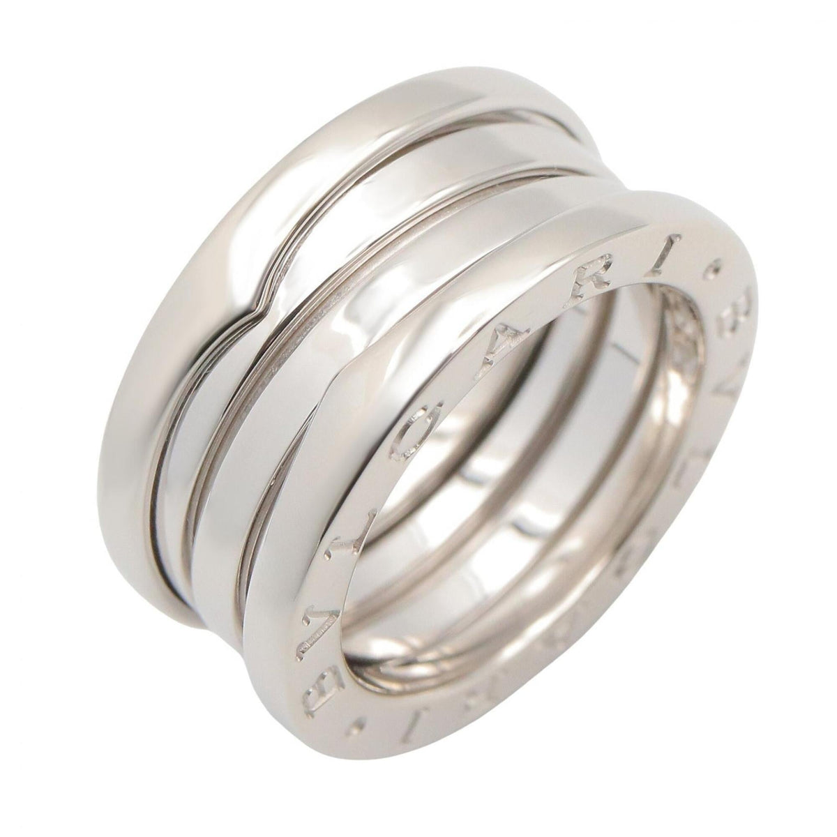Bvlgari Silver White Gold (18K) Band Ring (Pre-Owned)