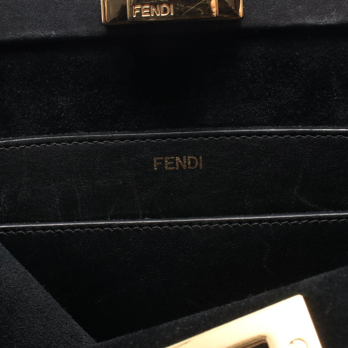 Fendi Black Leather Handbag (Pre-Owned)