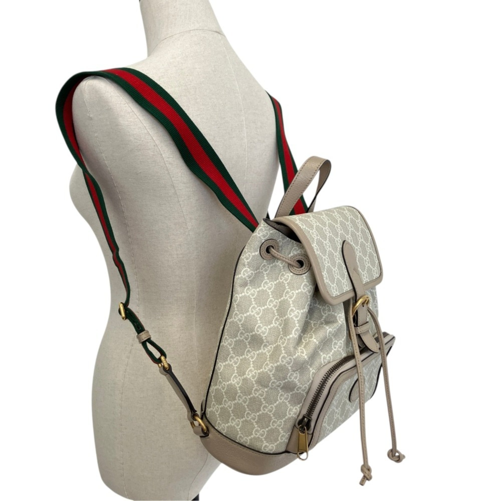 Gucci Gray Grayish Backpack (Pre-Owned)