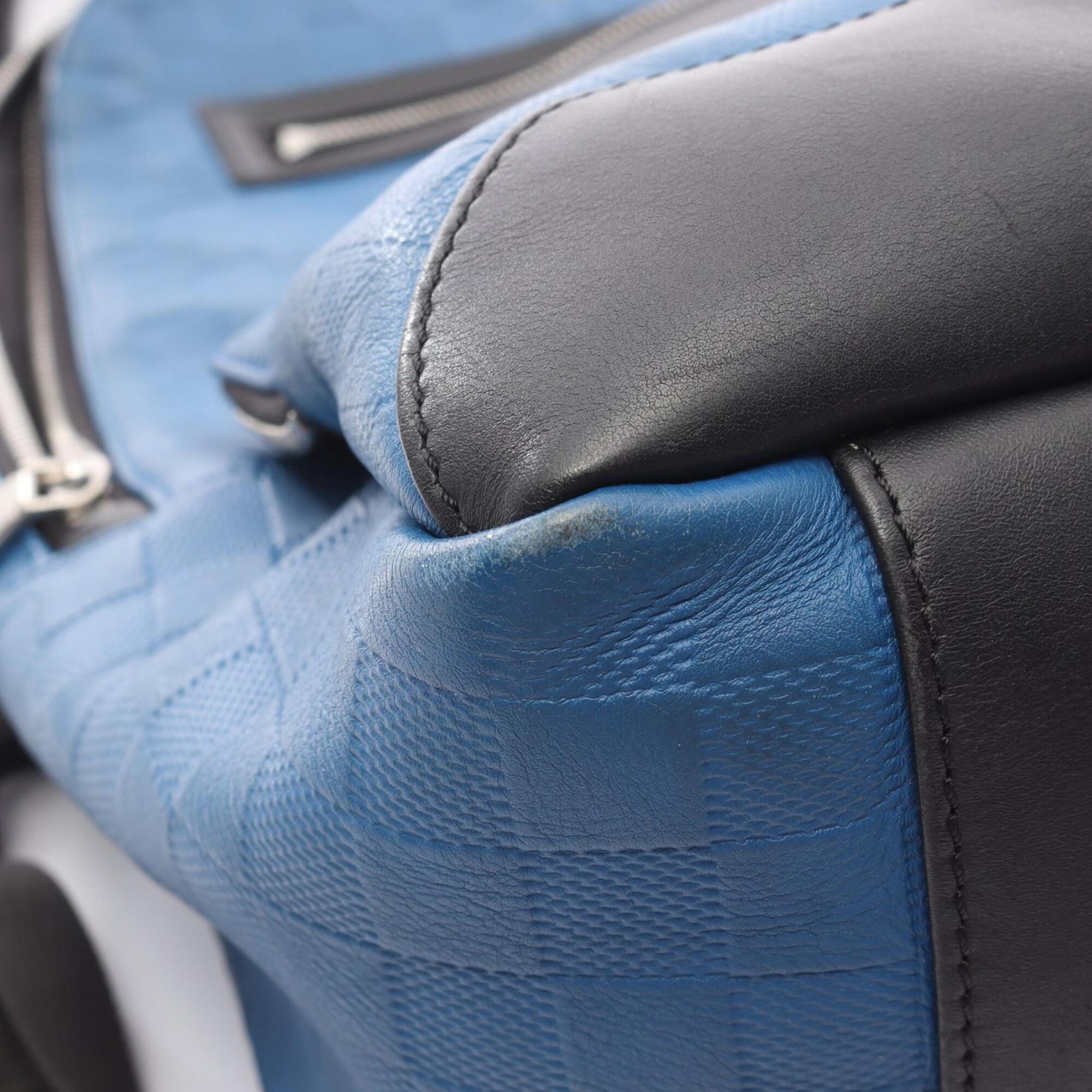 Louis Vuitton Black Blue Infini Damier Infini Backpack (Pre-Owned)
