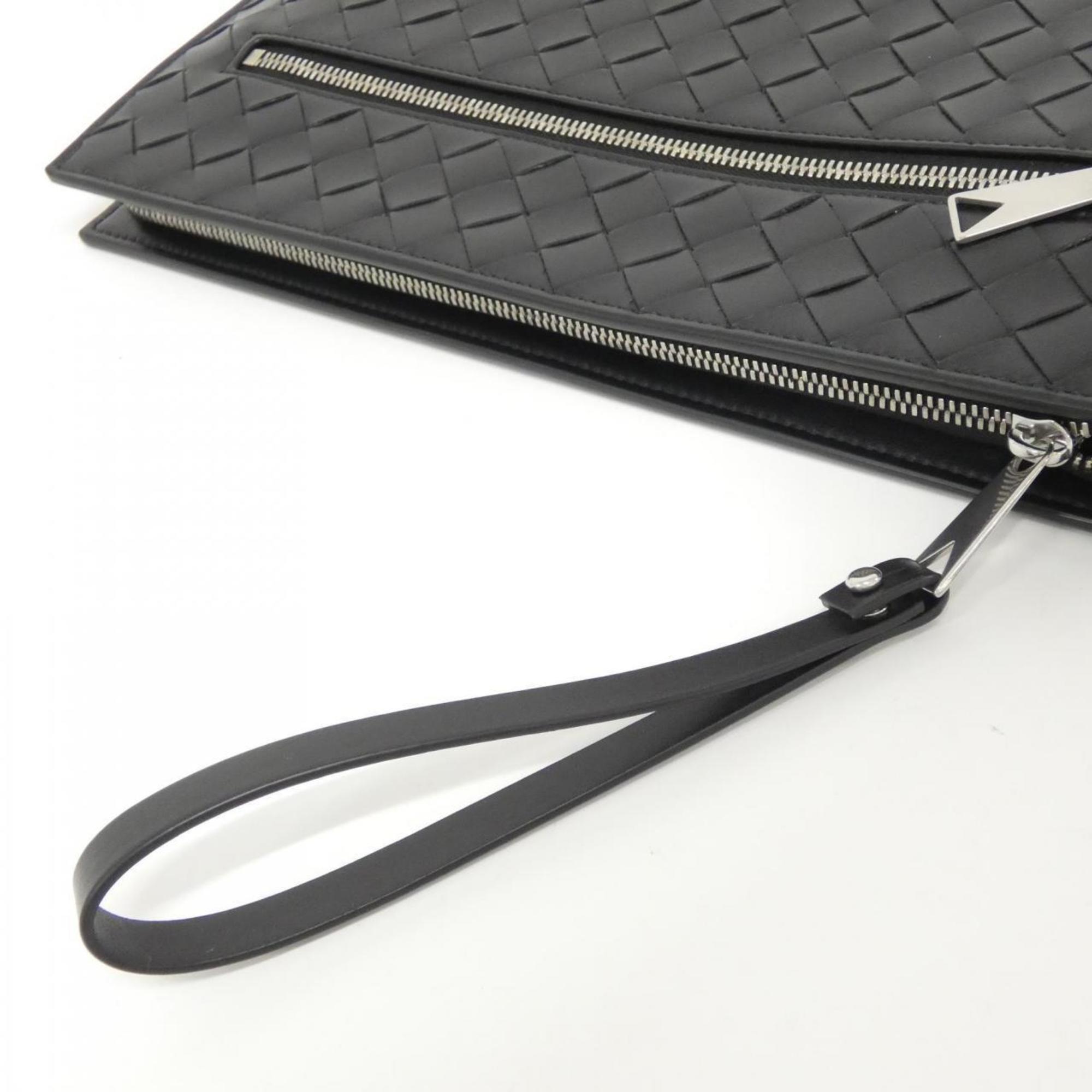 Bottega Veneta Black Leather Handbag (Pre-Owned)