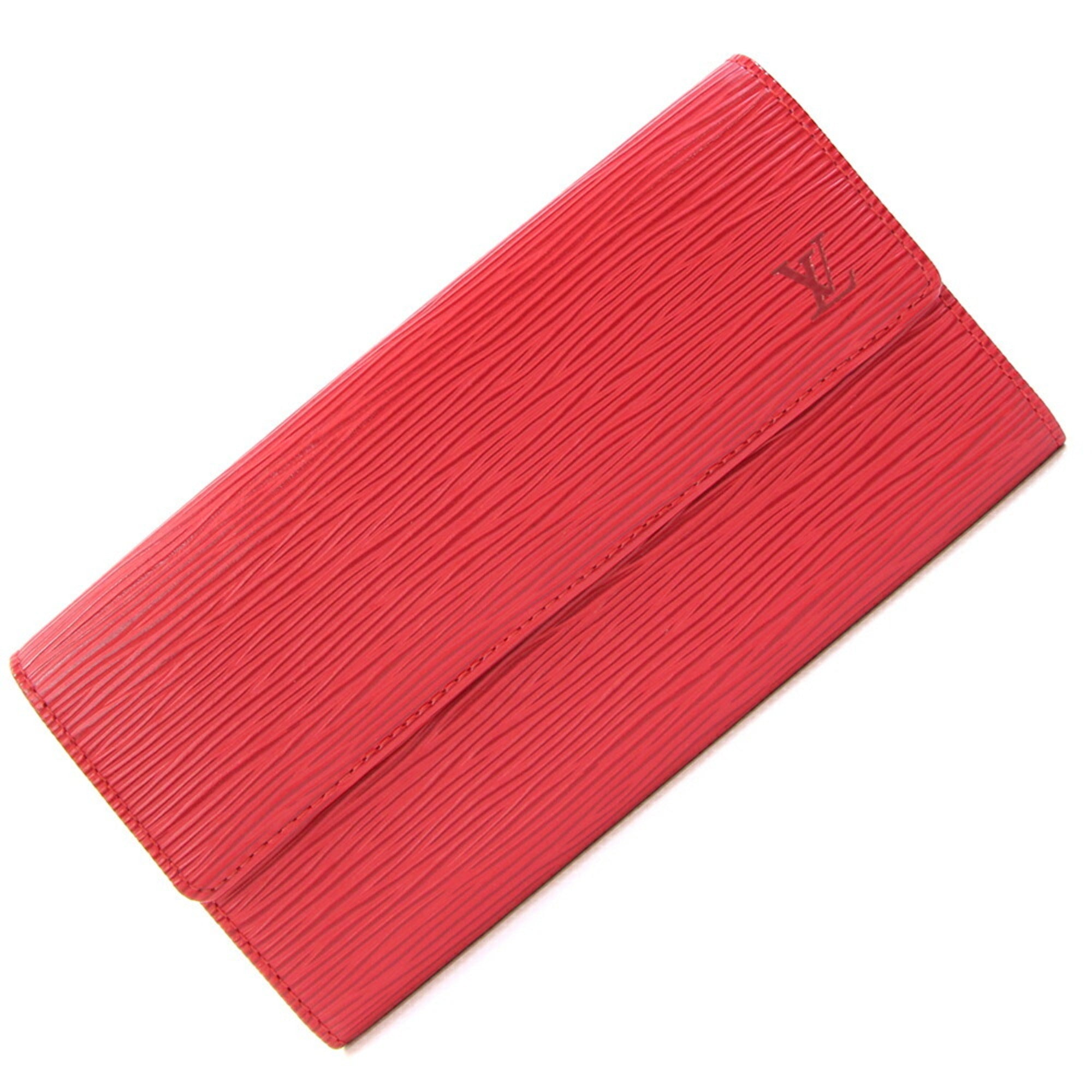 Louis Vuitton Epi Castilian Red Long Wallet (Bi-Fold) (Pre-Owned)