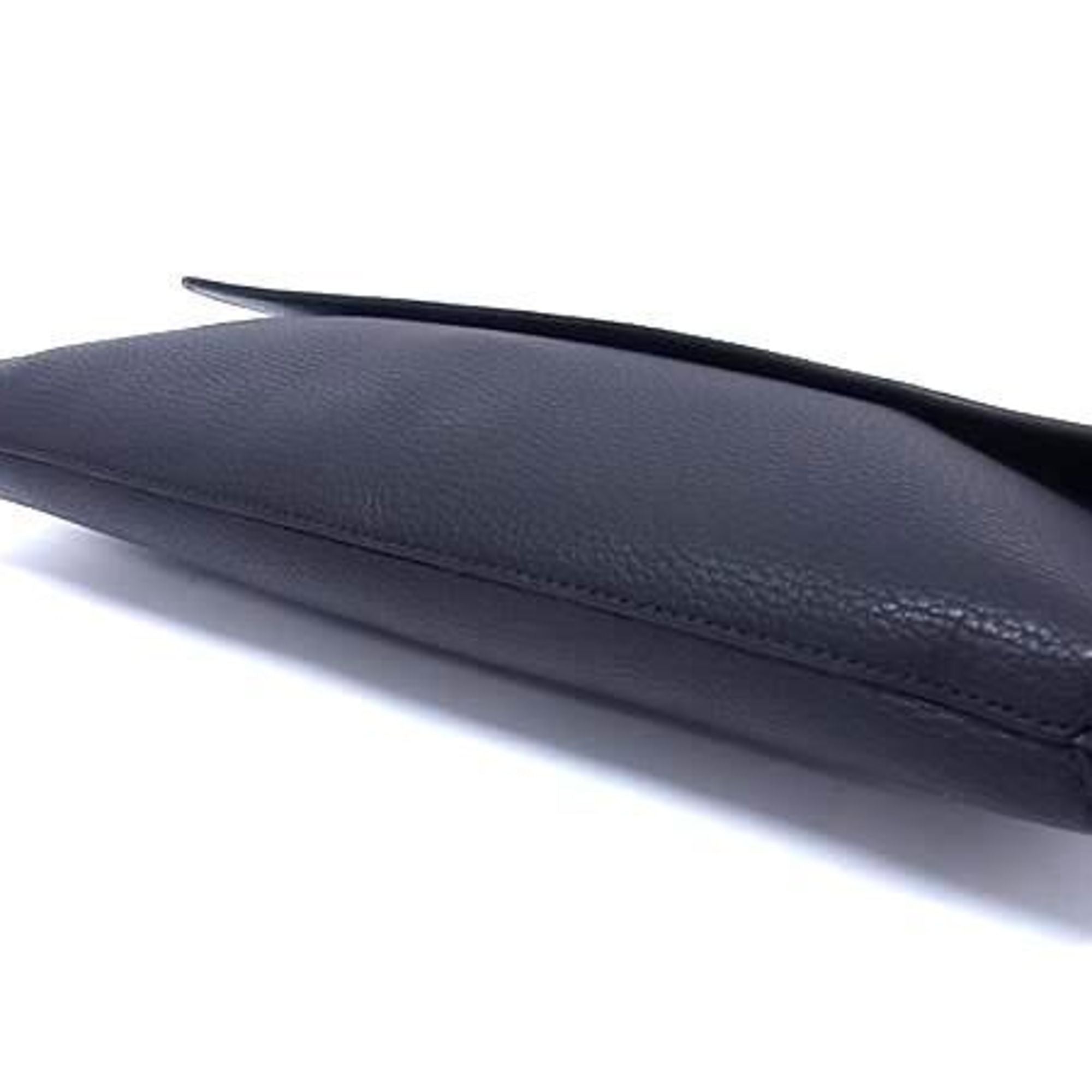 Gucci Black Leather Clutch Bag Handbag (Pre-Owned)