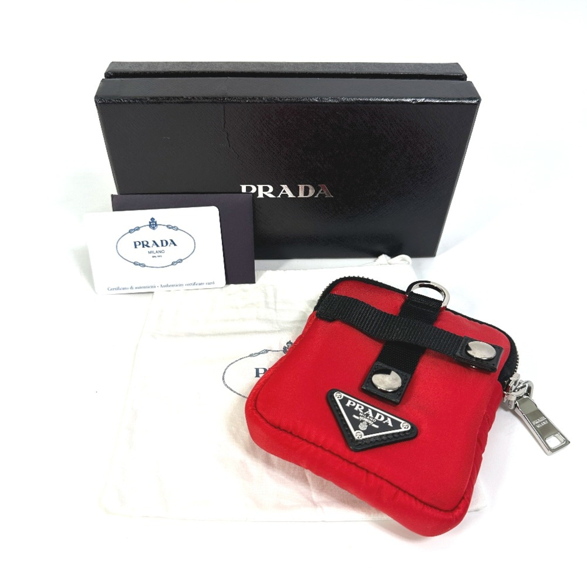 Prada Red Cloth Pouch (Pre-Owned)
