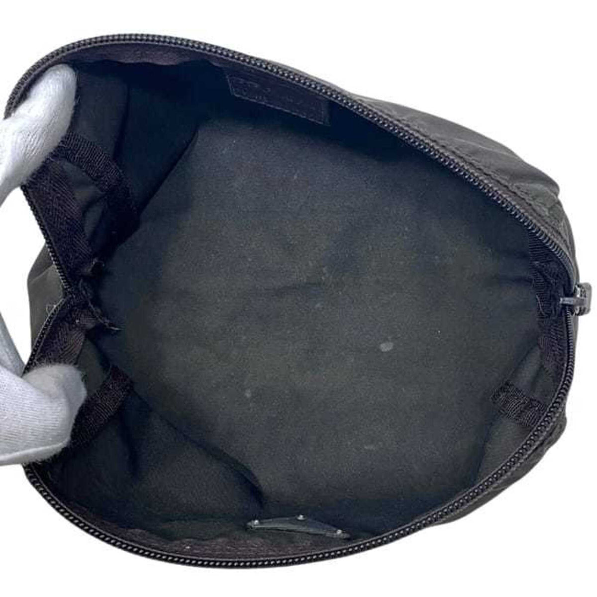 Prada Brown Dark Brown Nylon Pouch (Pre-Owned)