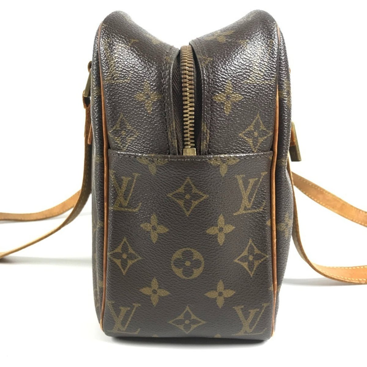 Louis Vuitton Brown Monogram Canvas Shoulder Bag Tote Bag (Pre-Owned)