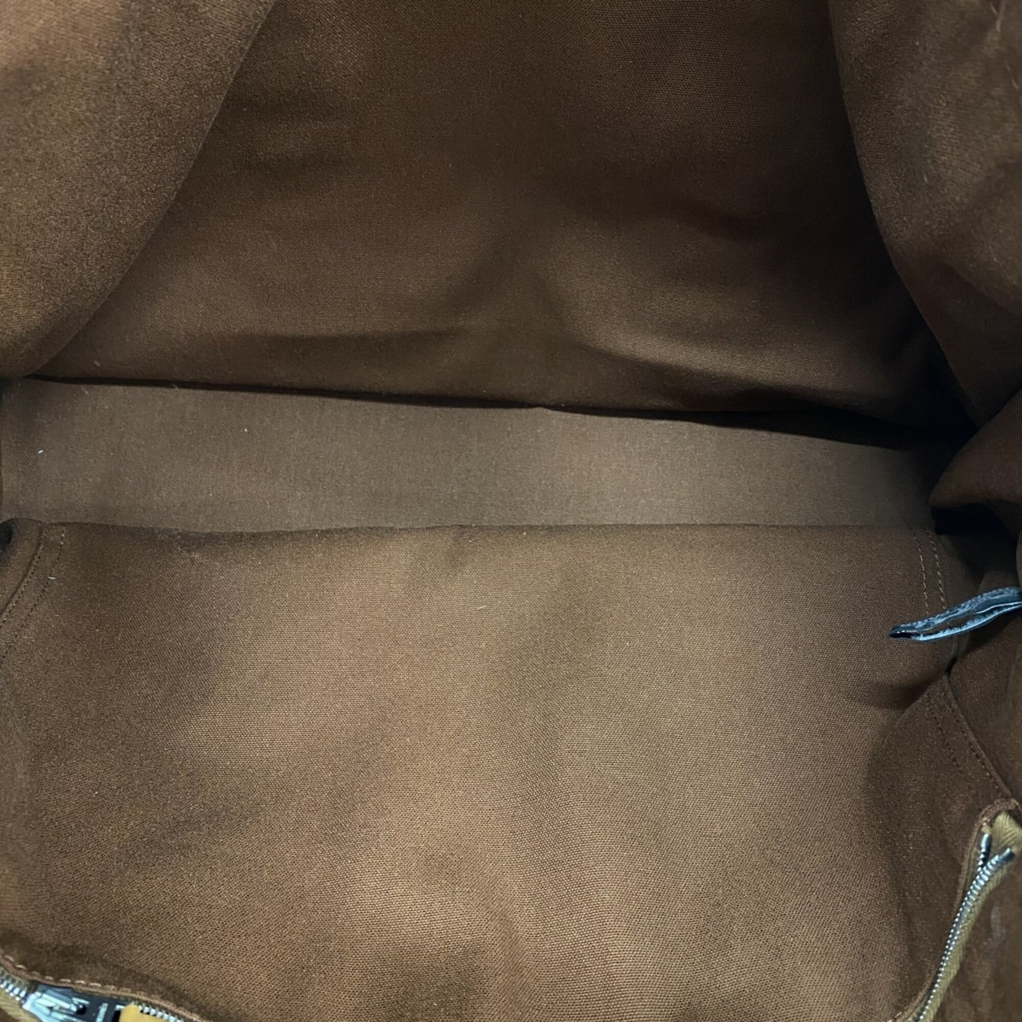Hermes Brown Canvas Tote Bag (Pre-Owned)