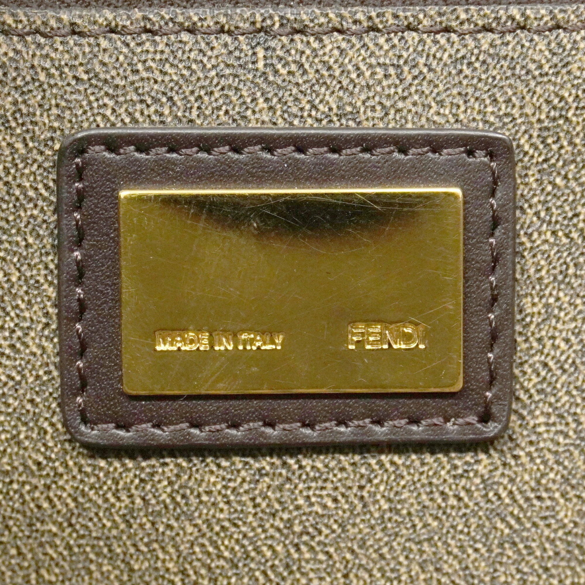 Fendi Brown Pvc Tote Bag (Pre-Owned)