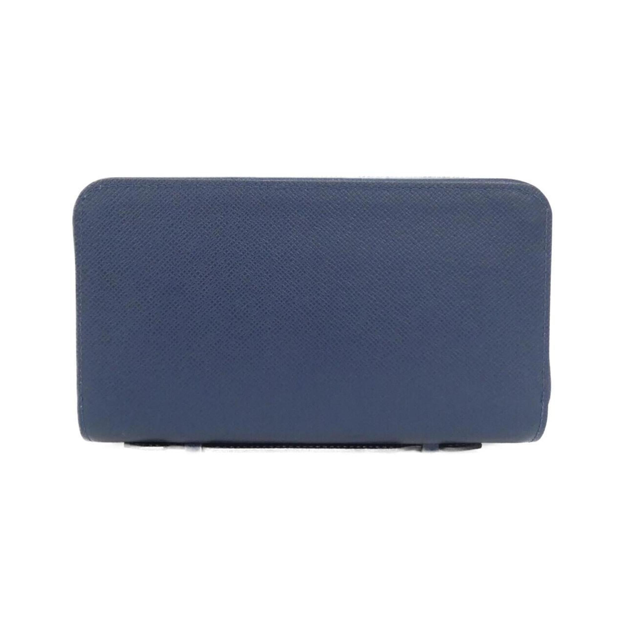 Louis Vuitton Blue Leather Long Wallet (Bi-Fold) (Pre-Owned)
