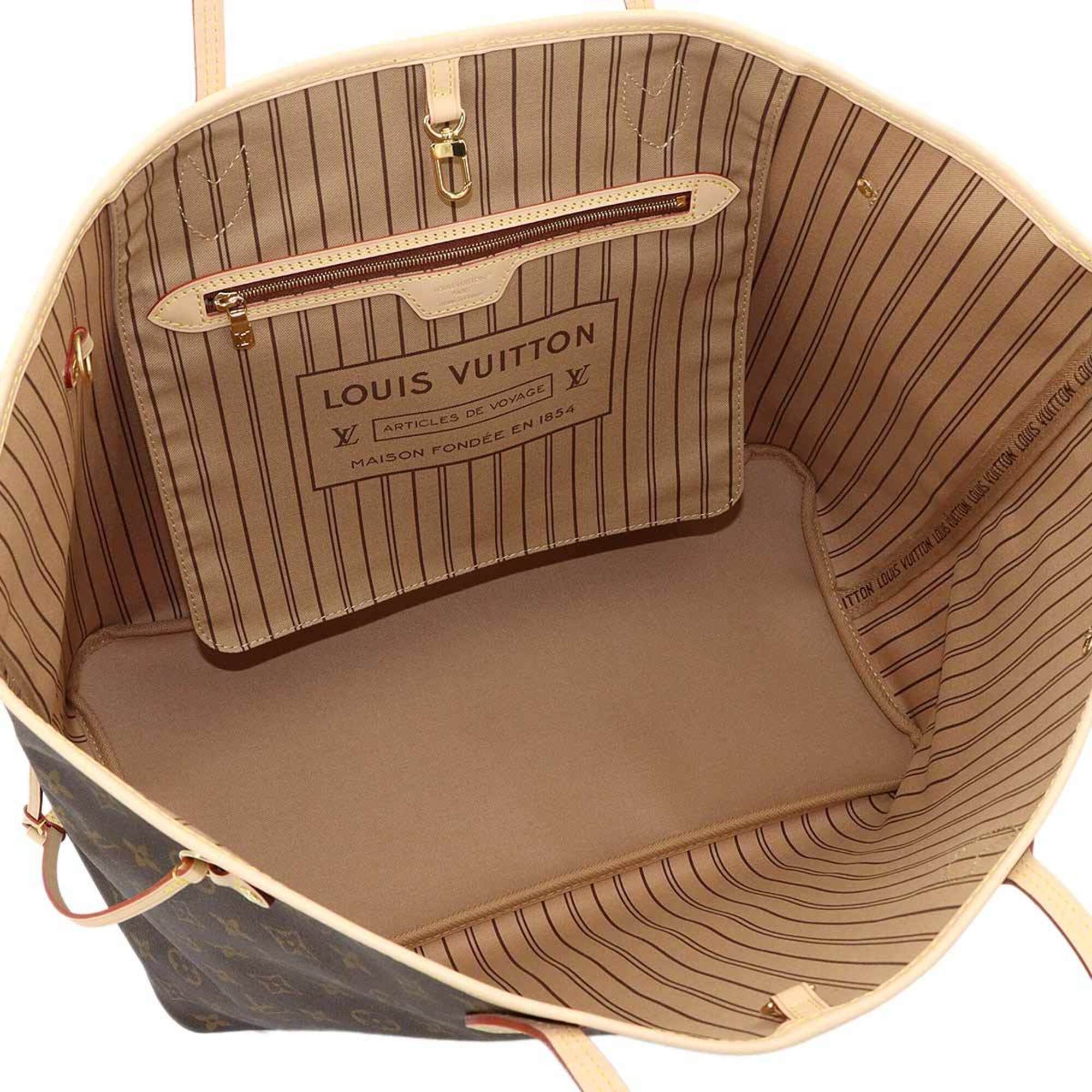 Louis Vuitton Beige Brown Monogram Monogram Handbag Tote Bag (Pre-Owned)