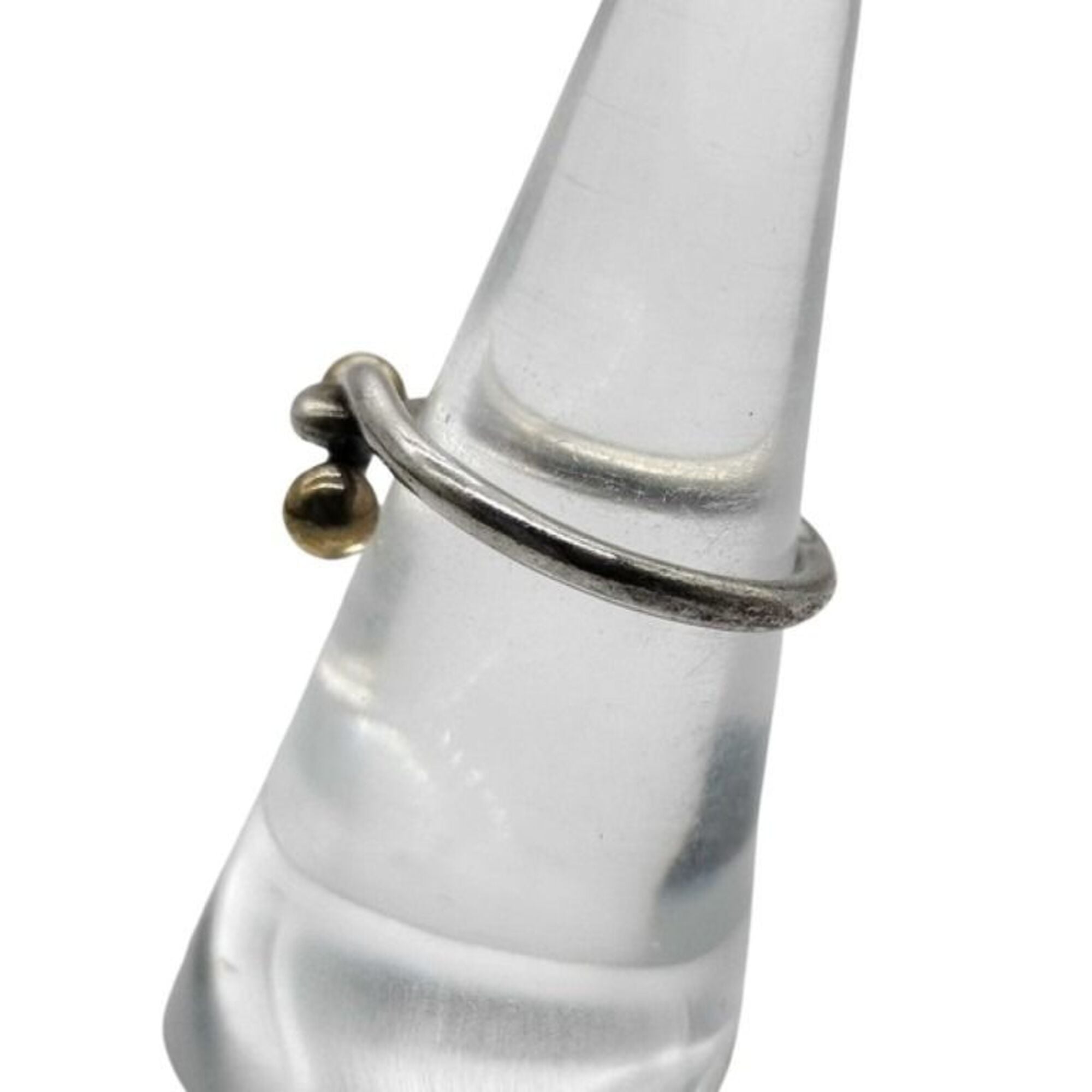 Tiffany Gold Silver Silver 925 Band Ring (Pre-Owned)