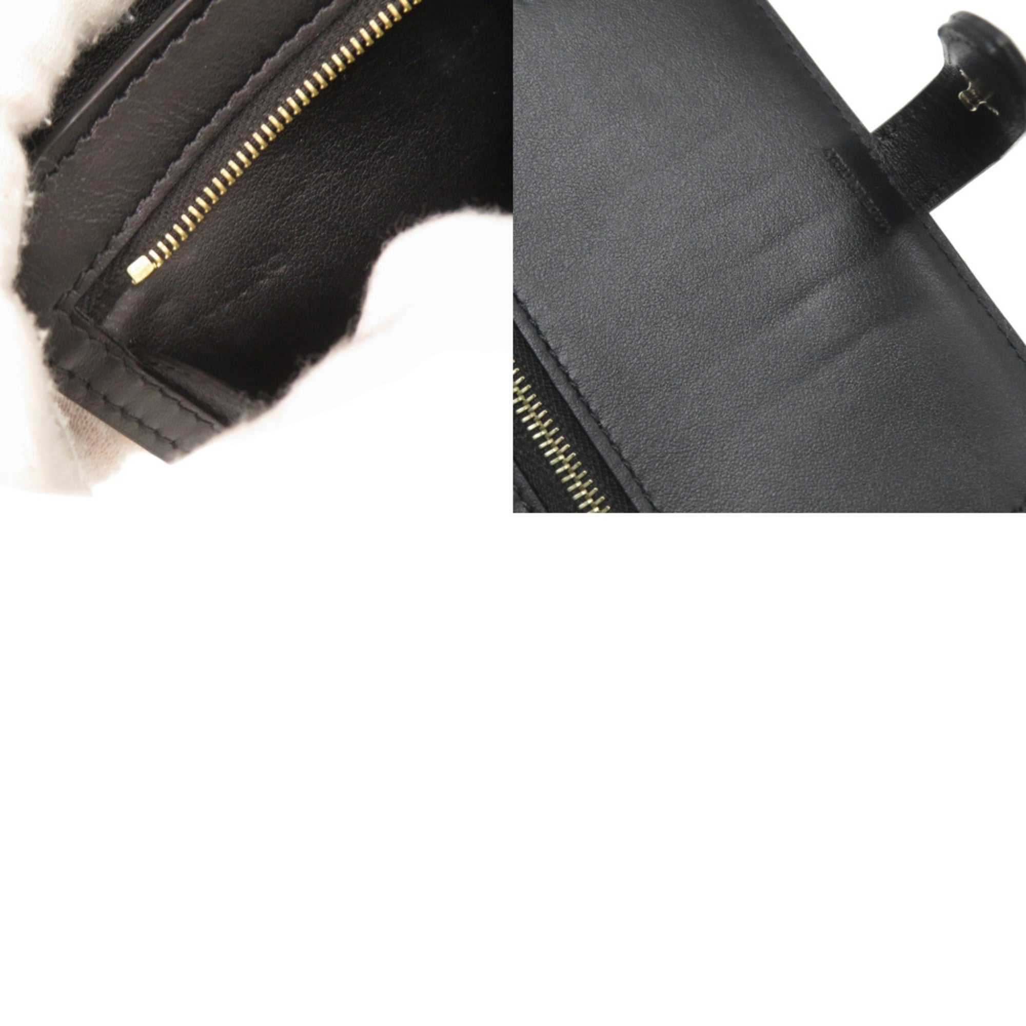 Celine Black Leather Wallet (Bi-Fold) (Pre-Owned)