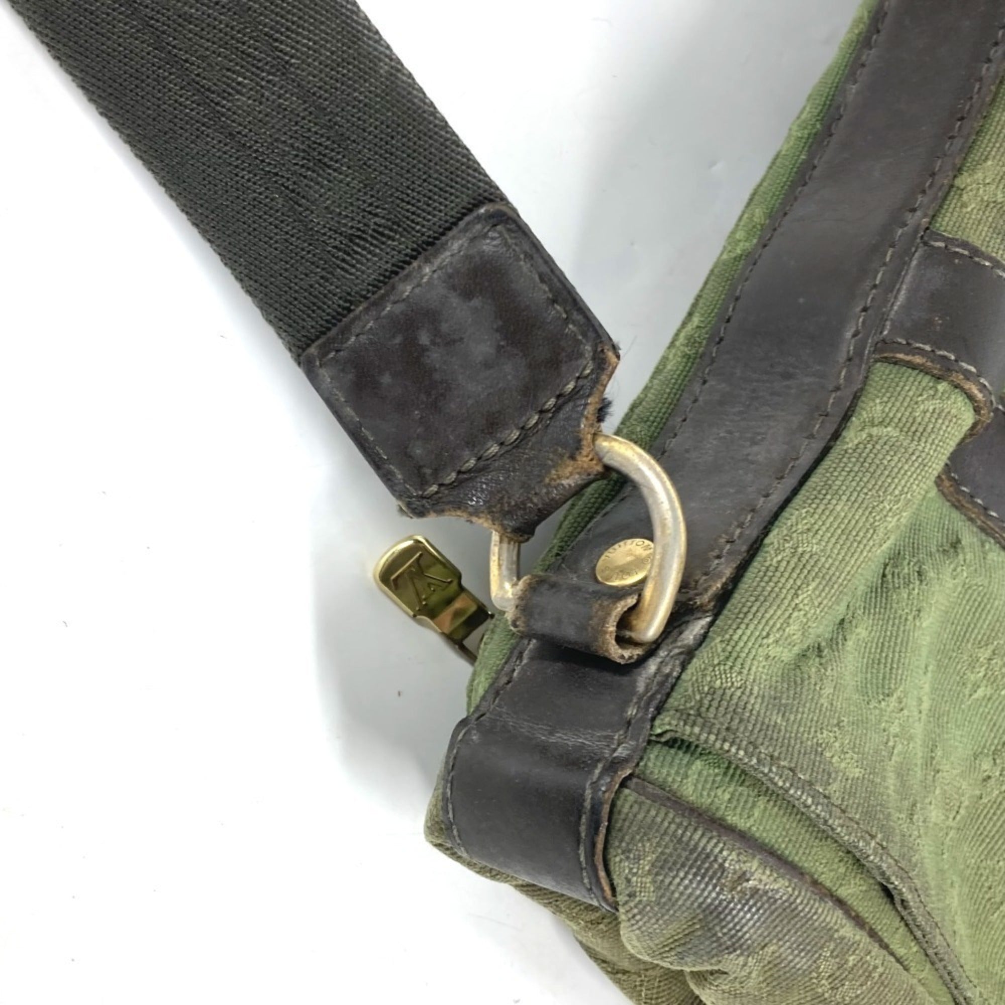 Louis Vuitton Khaki Monogram Mini Canvas Shoulder Bag (Pre-Owned)