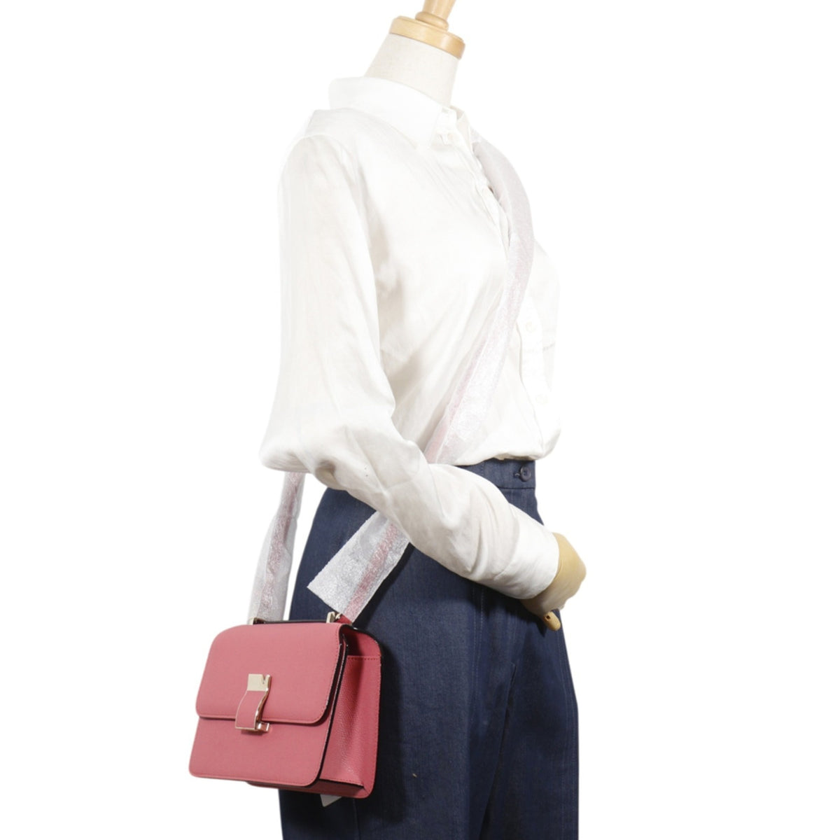 Valextra Pink Leather Shoulder Bag (Pre-Owned)