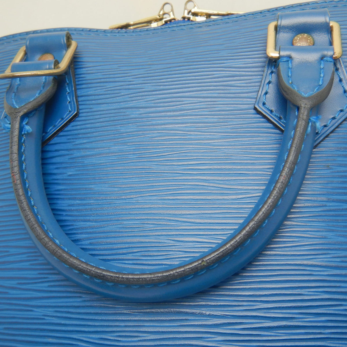 Louis Vuitton Toledo Blue Epi Leather Handbag (Pre-Owned)
