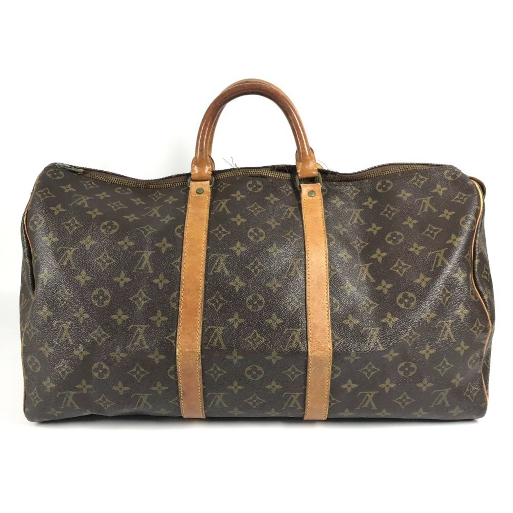 Louis Vuitton Brown Monogram Canvas Boston Bag Handbag (Pre-Owned)