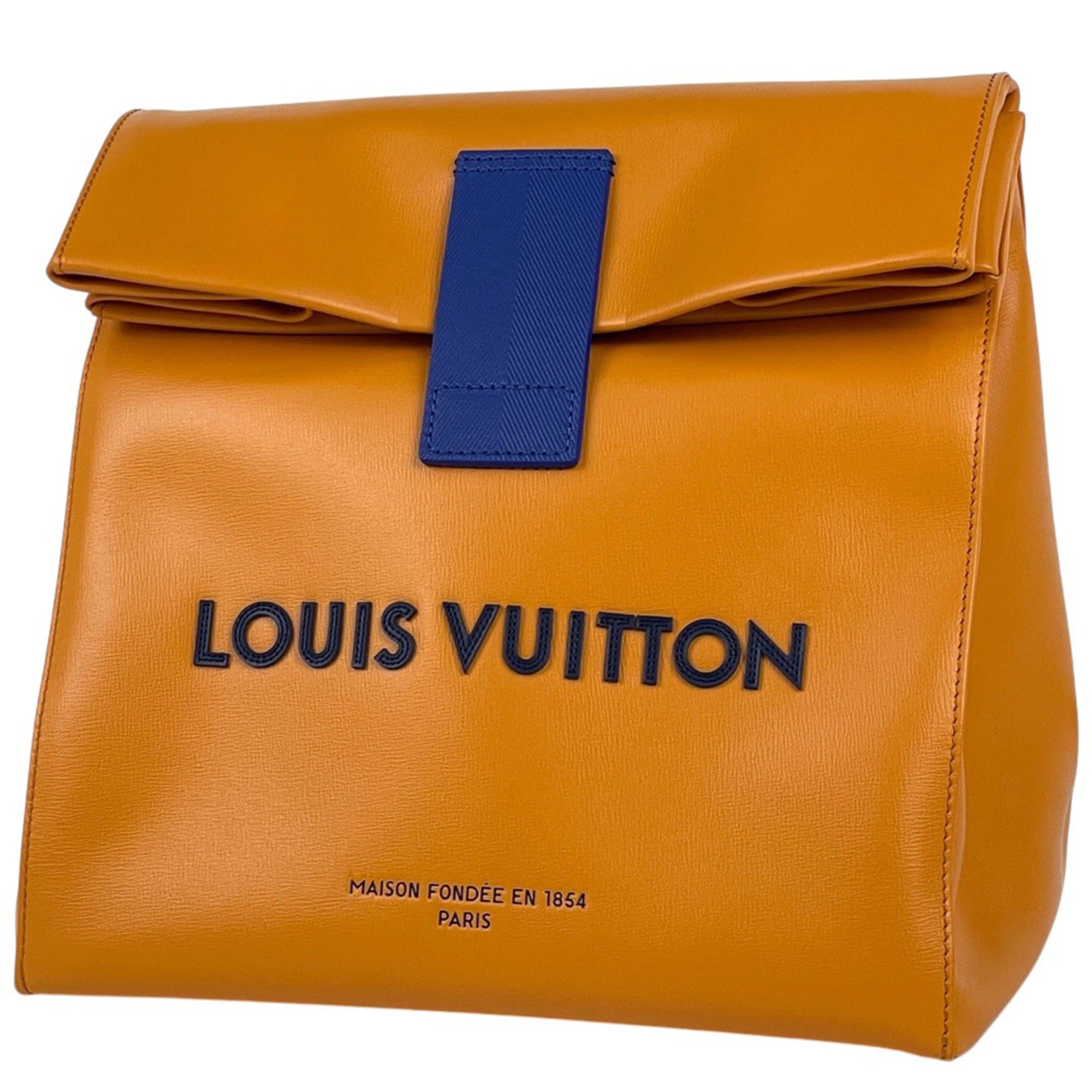 Louis Vuitton Saffron Leather Clutch Bag (Pre-Owned)