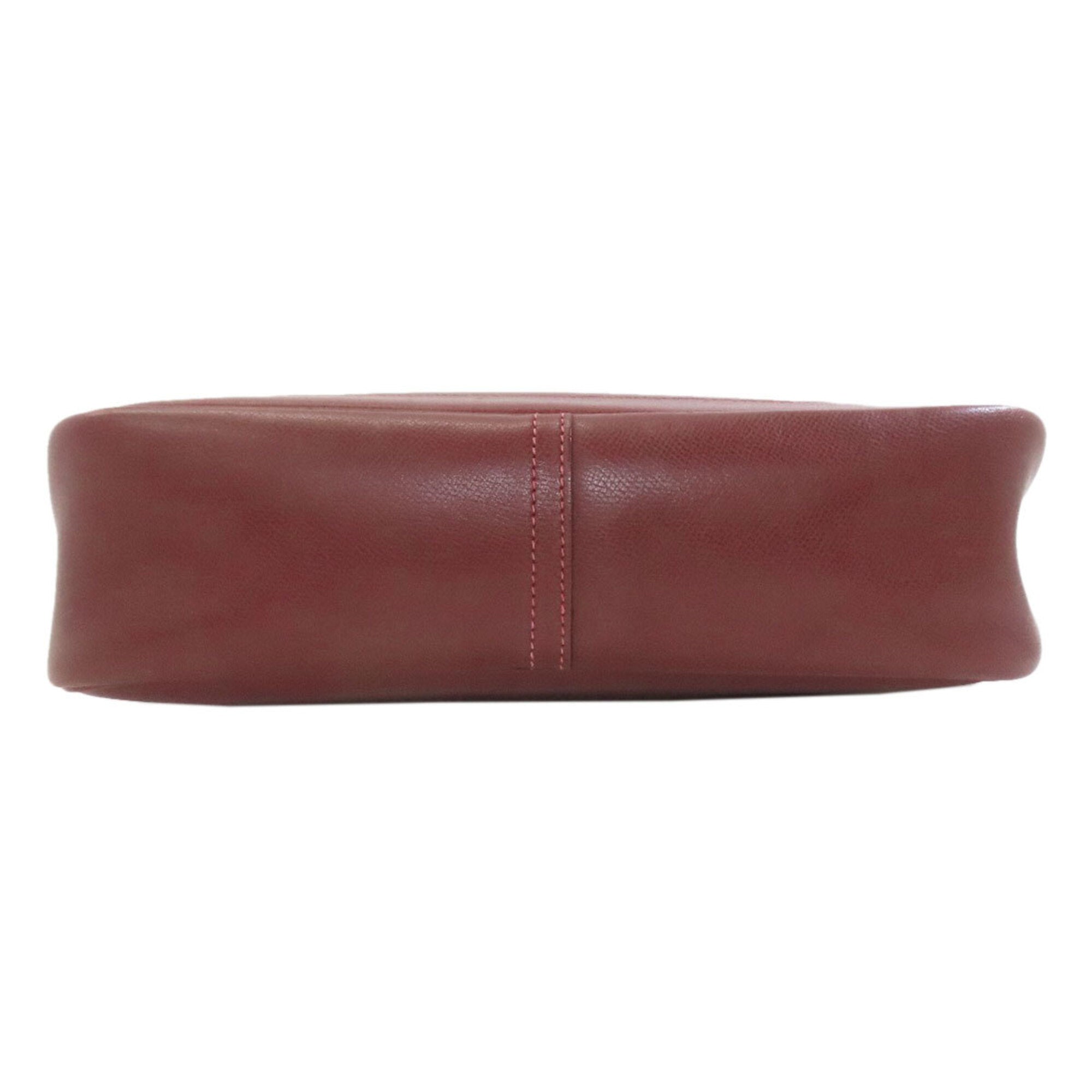 Hermes Rouge H Lisse Leather Shoulder Bag (Pre-Owned)
