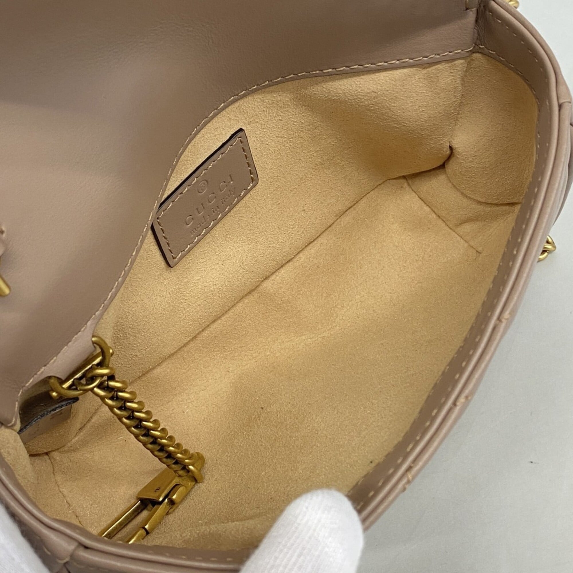Gucci Brown Leather Shoulder Bag (Pre-Owned)