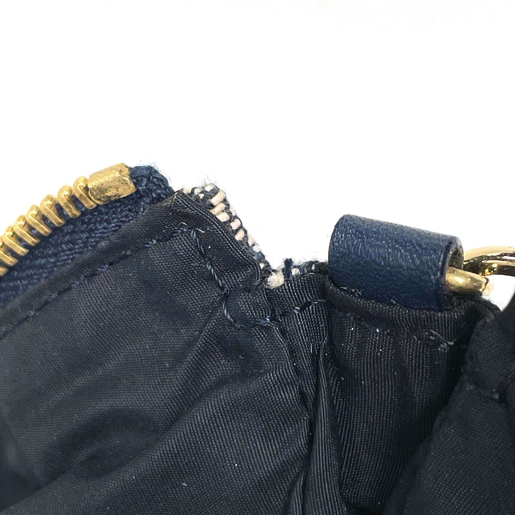 Christian Dior Navy Trotter Saddle Bag Shoulder Bag (Pre-Owned)