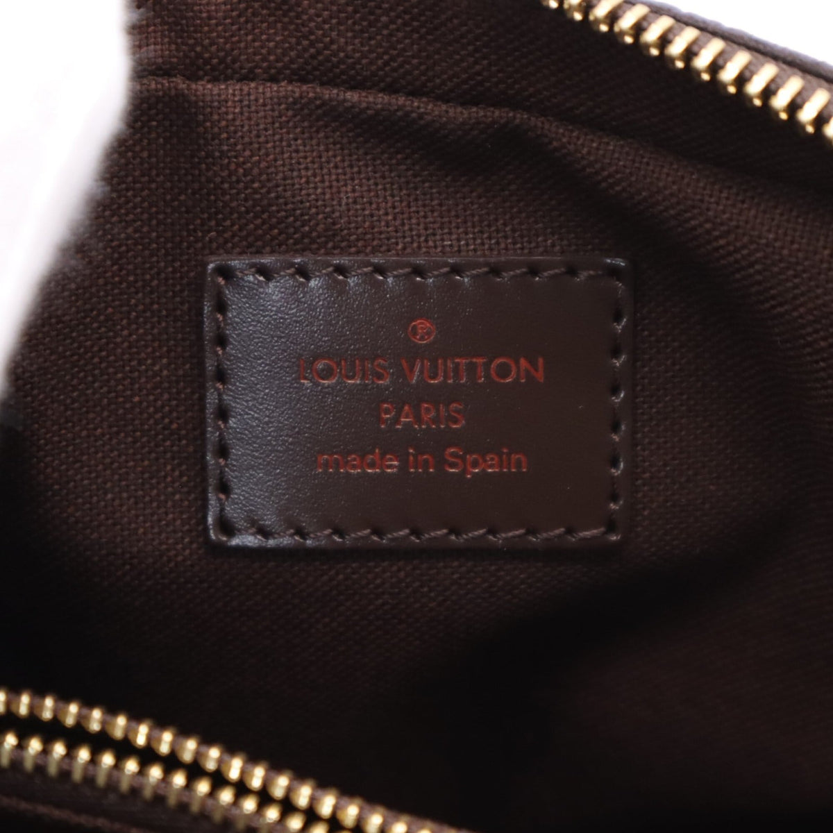Louis Vuitton Beige Brown Coated Canvas Leather Sling Bag (Pre-Owned)