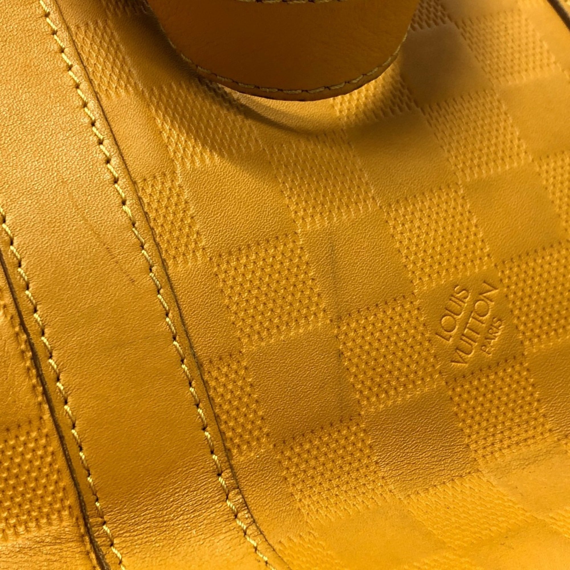 Louis Vuitton Solar Yellow Damier Infini Leather Tote Bag (Pre-Owned)