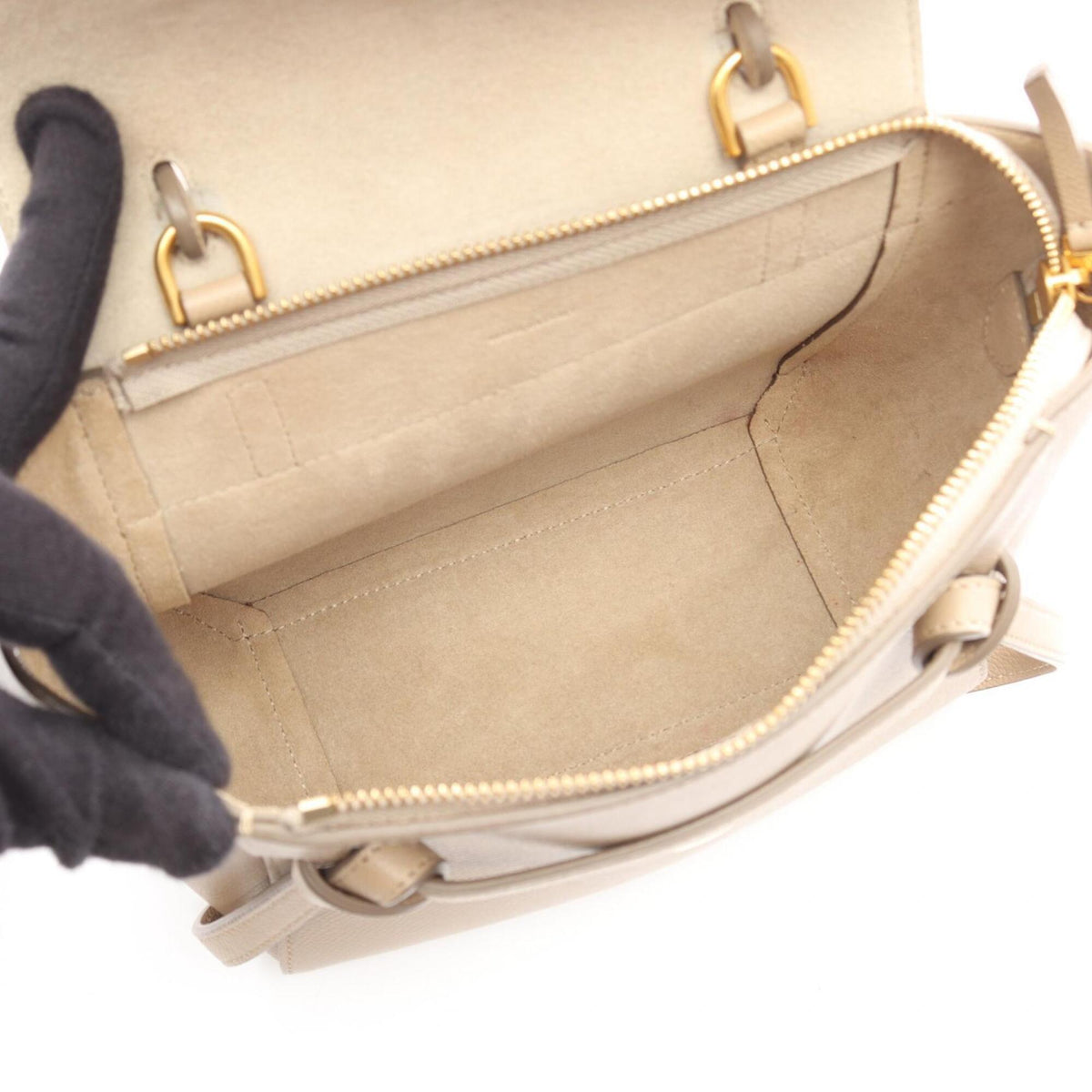 Celine Beige Leather Handbag (Pre-Owned)