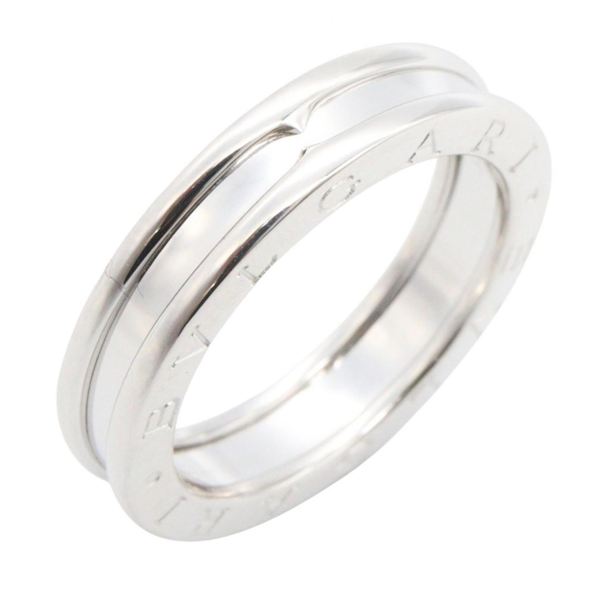 Bvlgari Silver White Gold (18K) Band Ring (Pre-Owned)