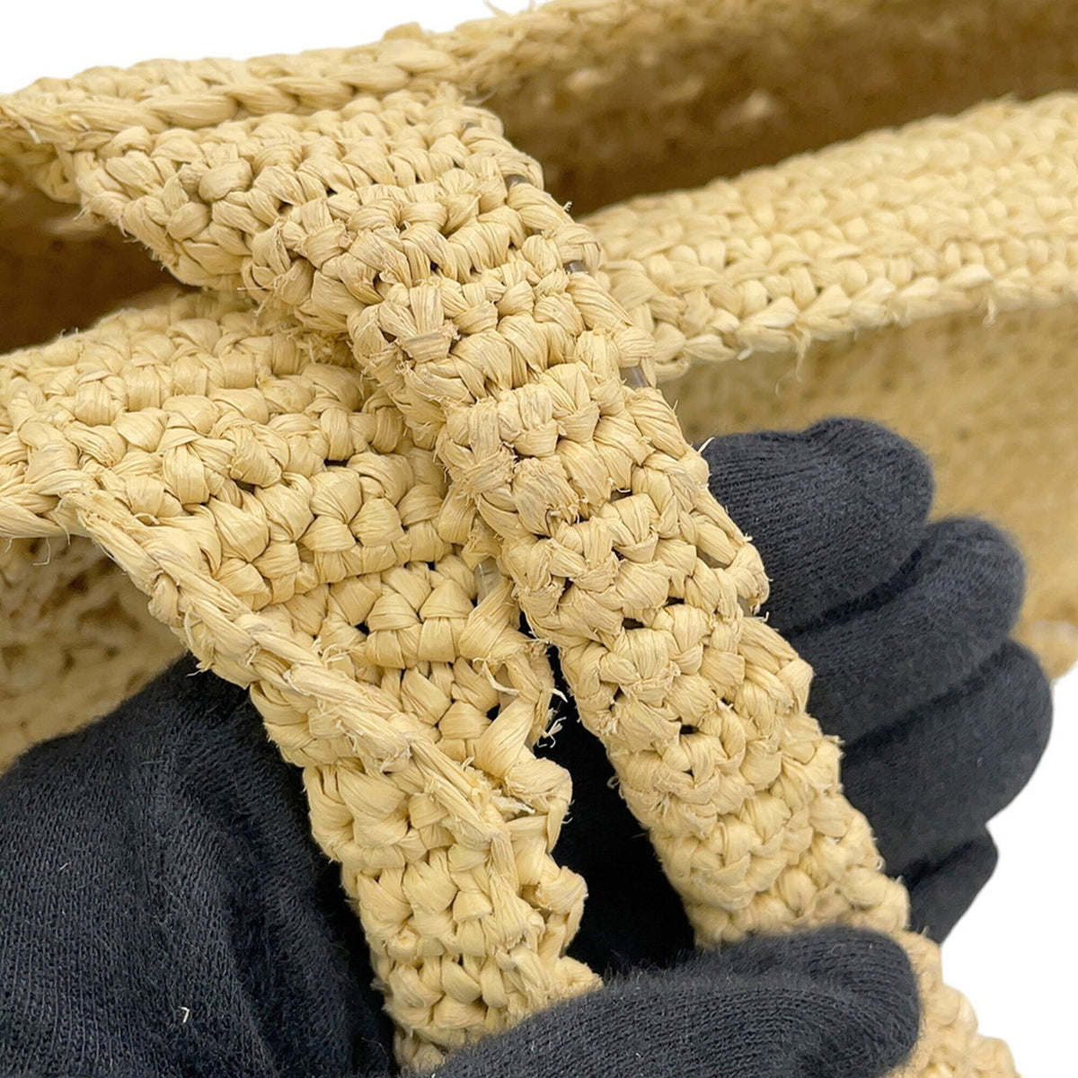 Christian Dior Brown Raffia Handbag (Pre-Owned)