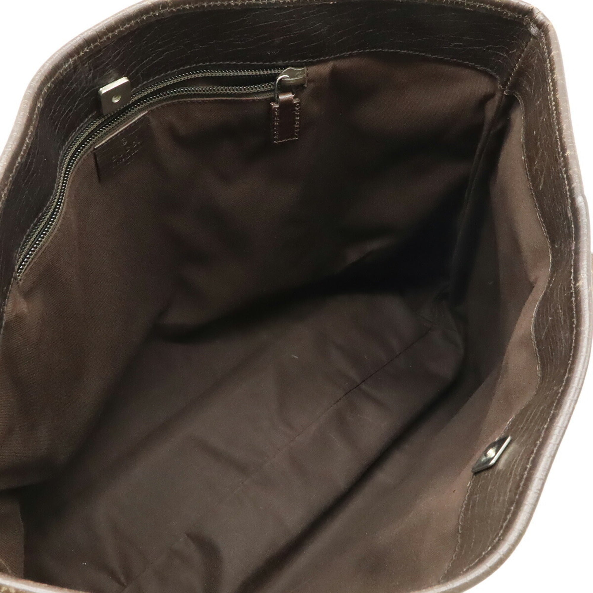 Gucci Beige Dark Brown Gg Supreme Shoulder Bag Tote Bag (Pre-Owned)