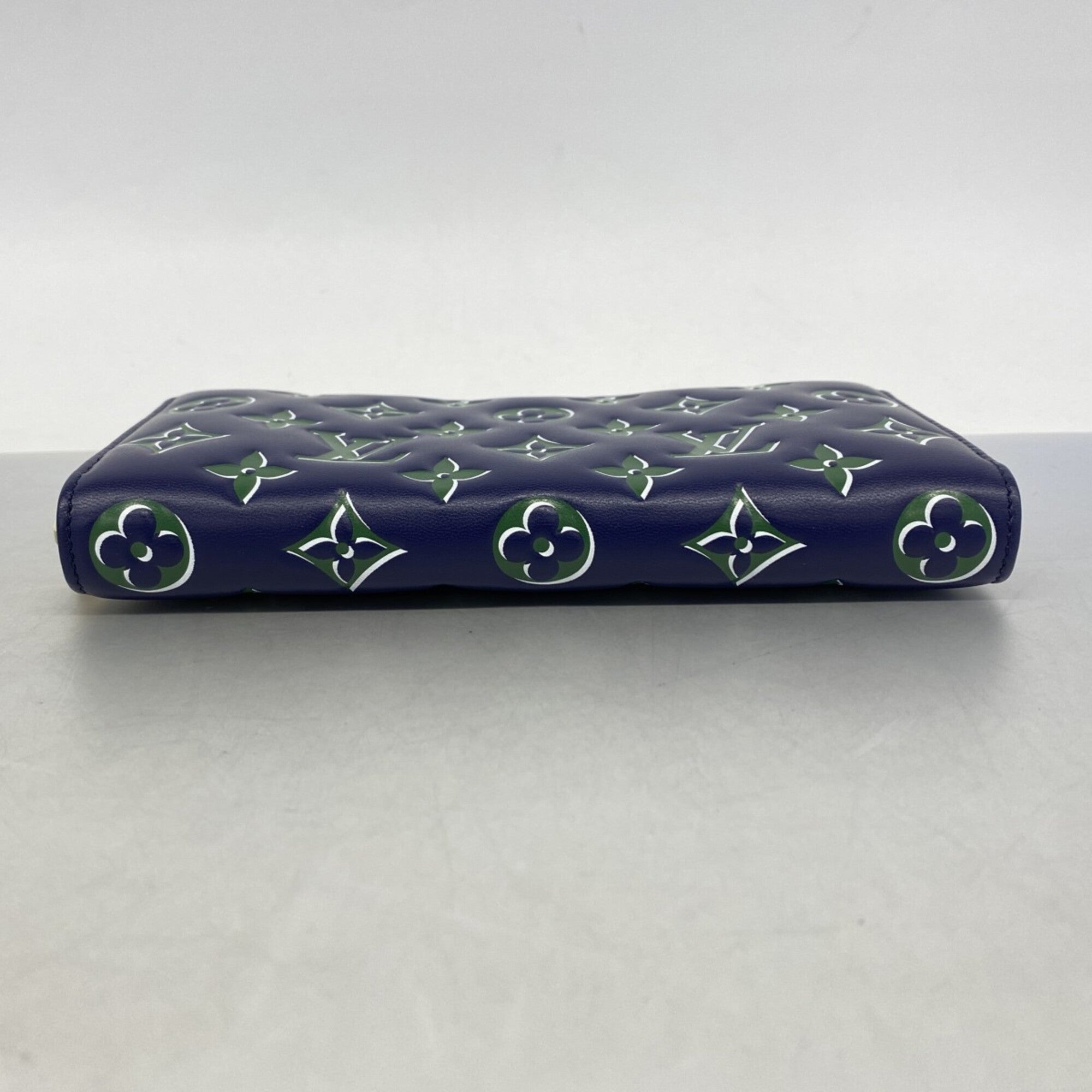 Louis Vuitton Green Navy Long Wallet (Bi-Fold) (Pre-Owned)